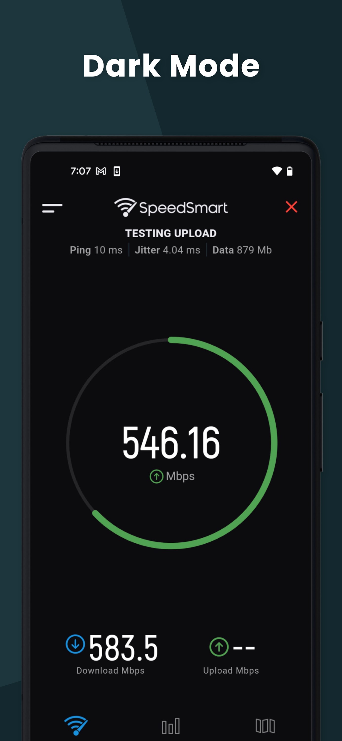 اسکرین شات 2 برنامه Speed Test Internet SpeedSmart