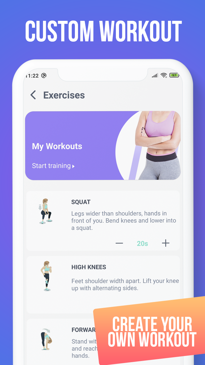 اسکرین شات 3 برنامه Cardio Workout