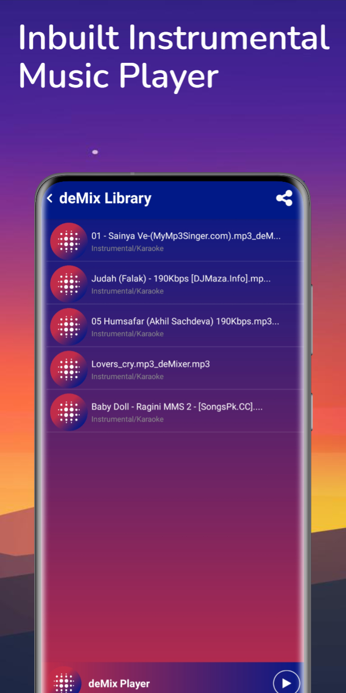 اسکرین شات 5 برنامه AI Vocal Remover Karaoke Maker