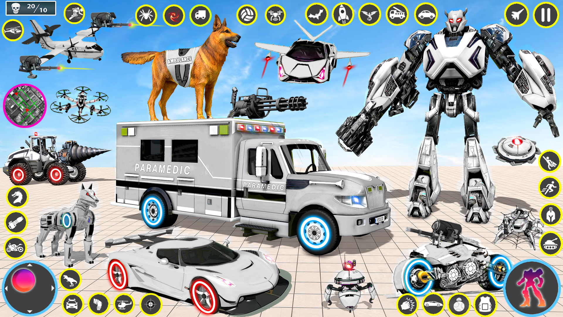 اسکرین شات 6 بازی Ambulance Robot Transform Game