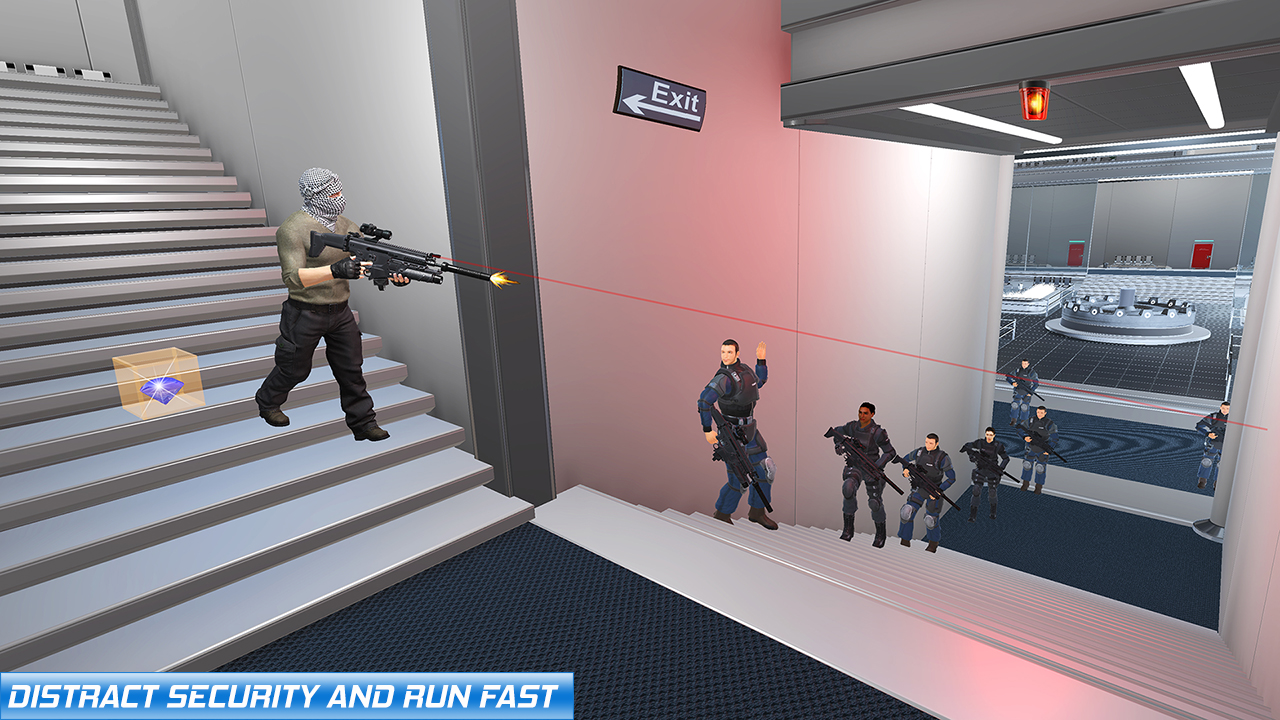 اسکرین شات 4 بازی Crime City Heist Thief Robbery- Bank Robbery Games