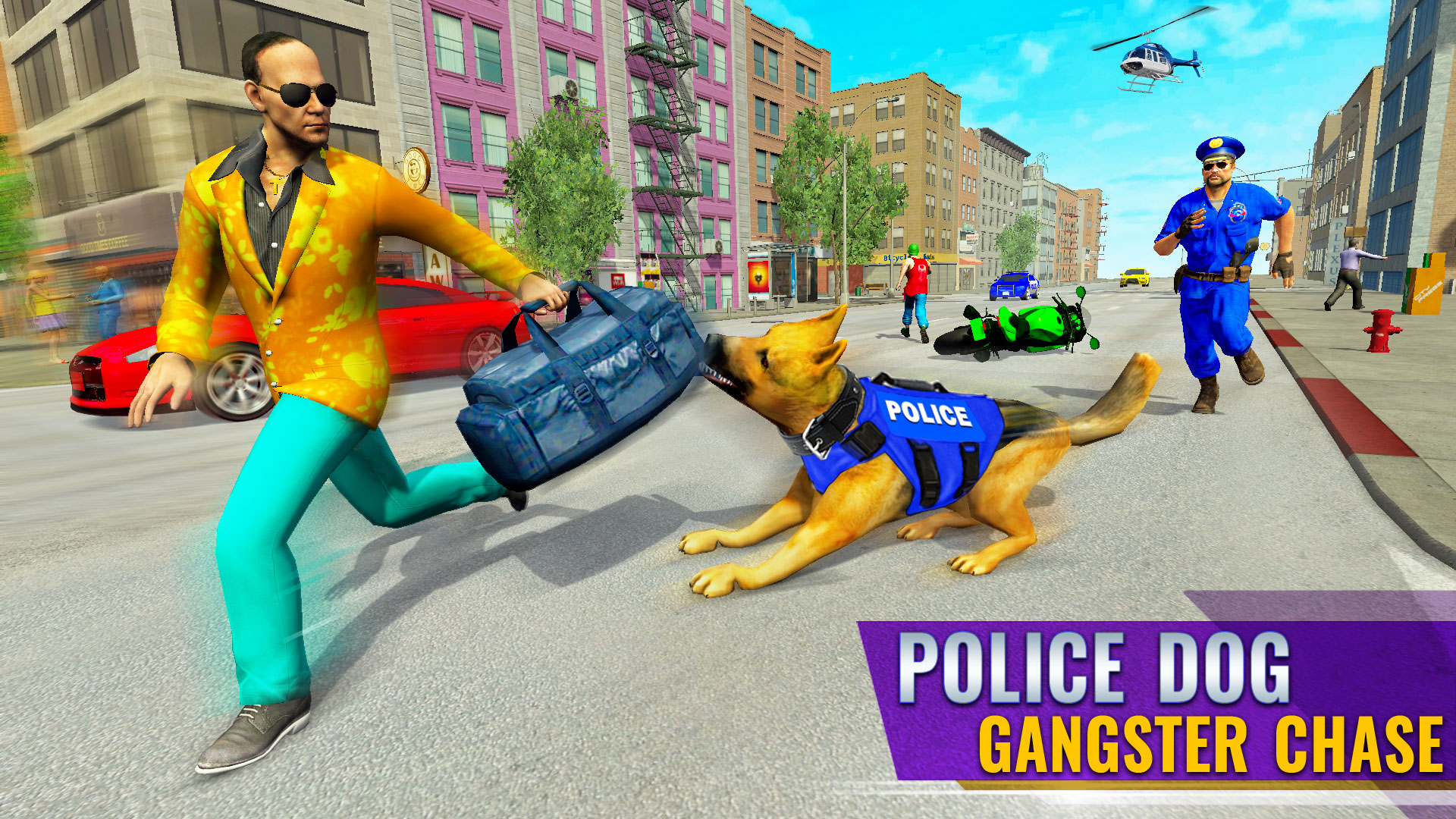 اسکرین شات 4 برنامه US Police Dog Crime Chase Game