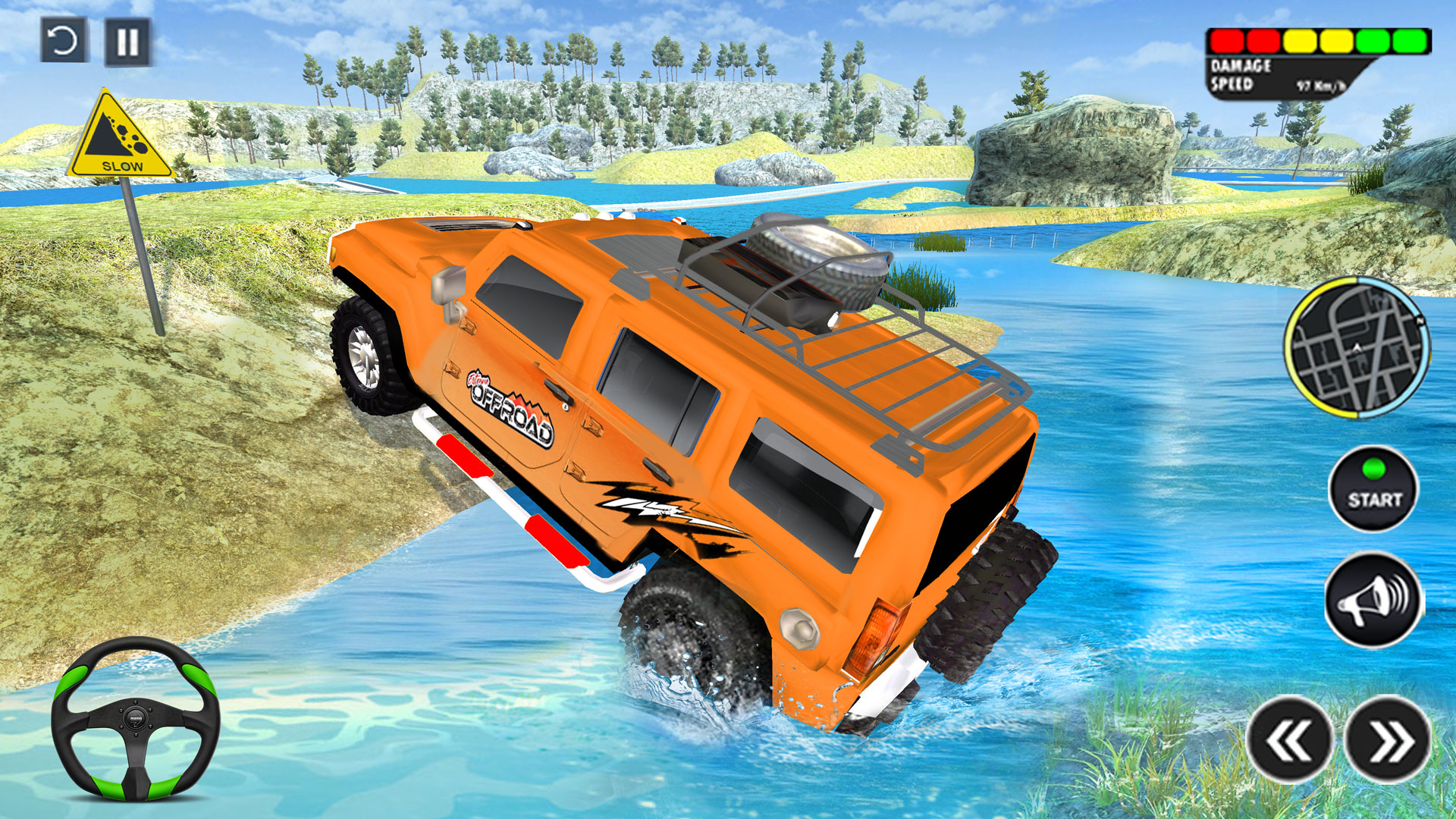 اسکرین شات 5 بازی Offroad Jeep Driving Car Games