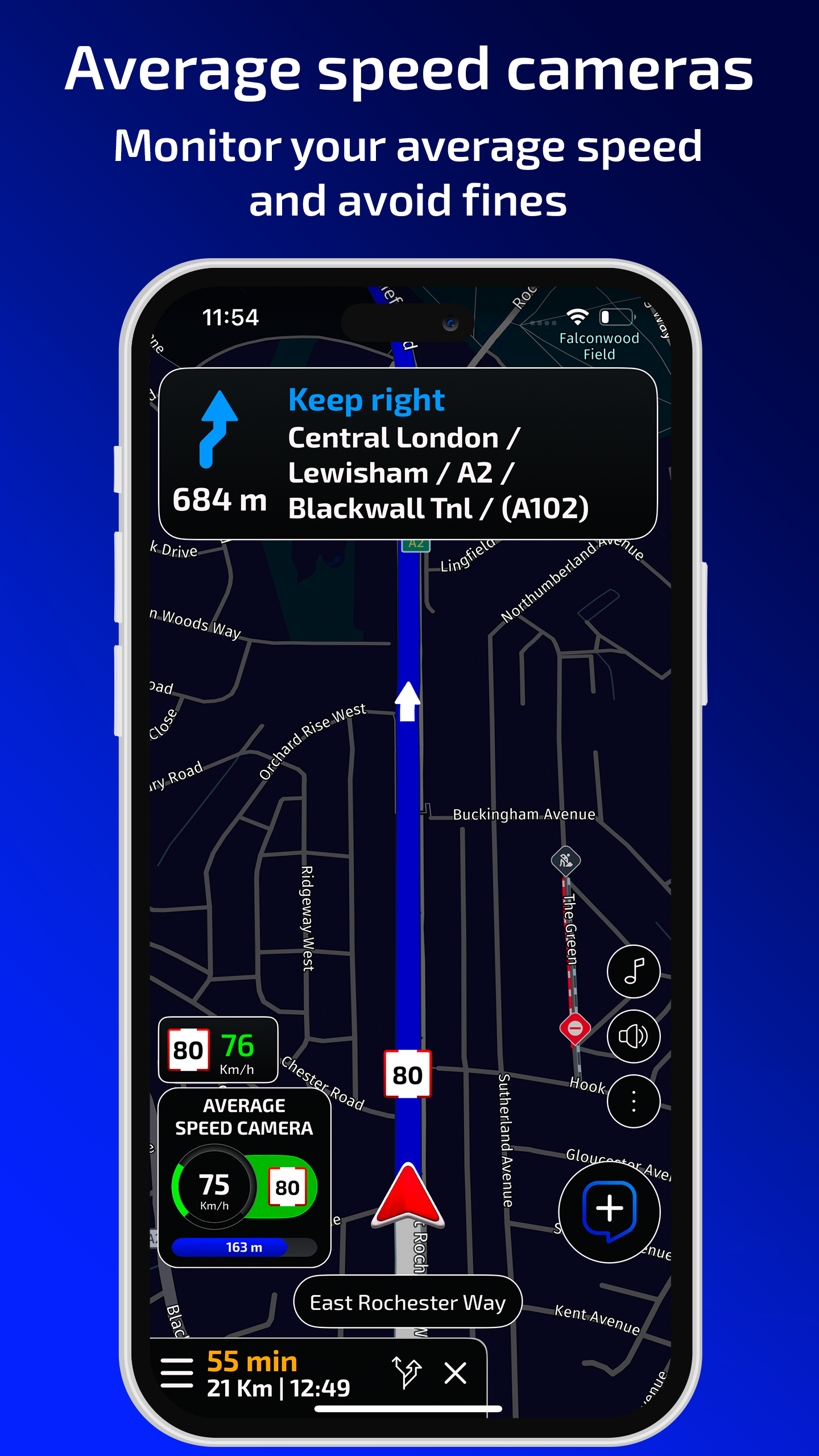 اسکرین شات 6 برنامه Radarbot Speed Camera Detector