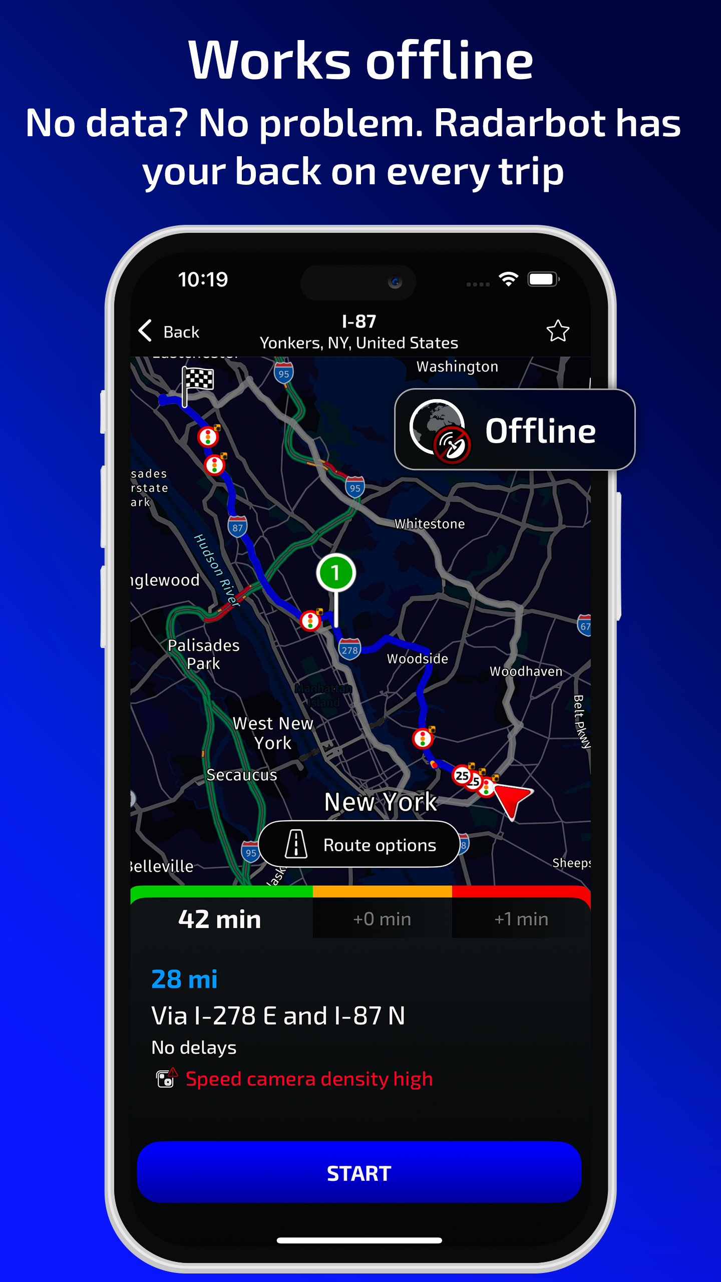 اسکرین شات 7 برنامه Radarbot: Radar Detector, GPS