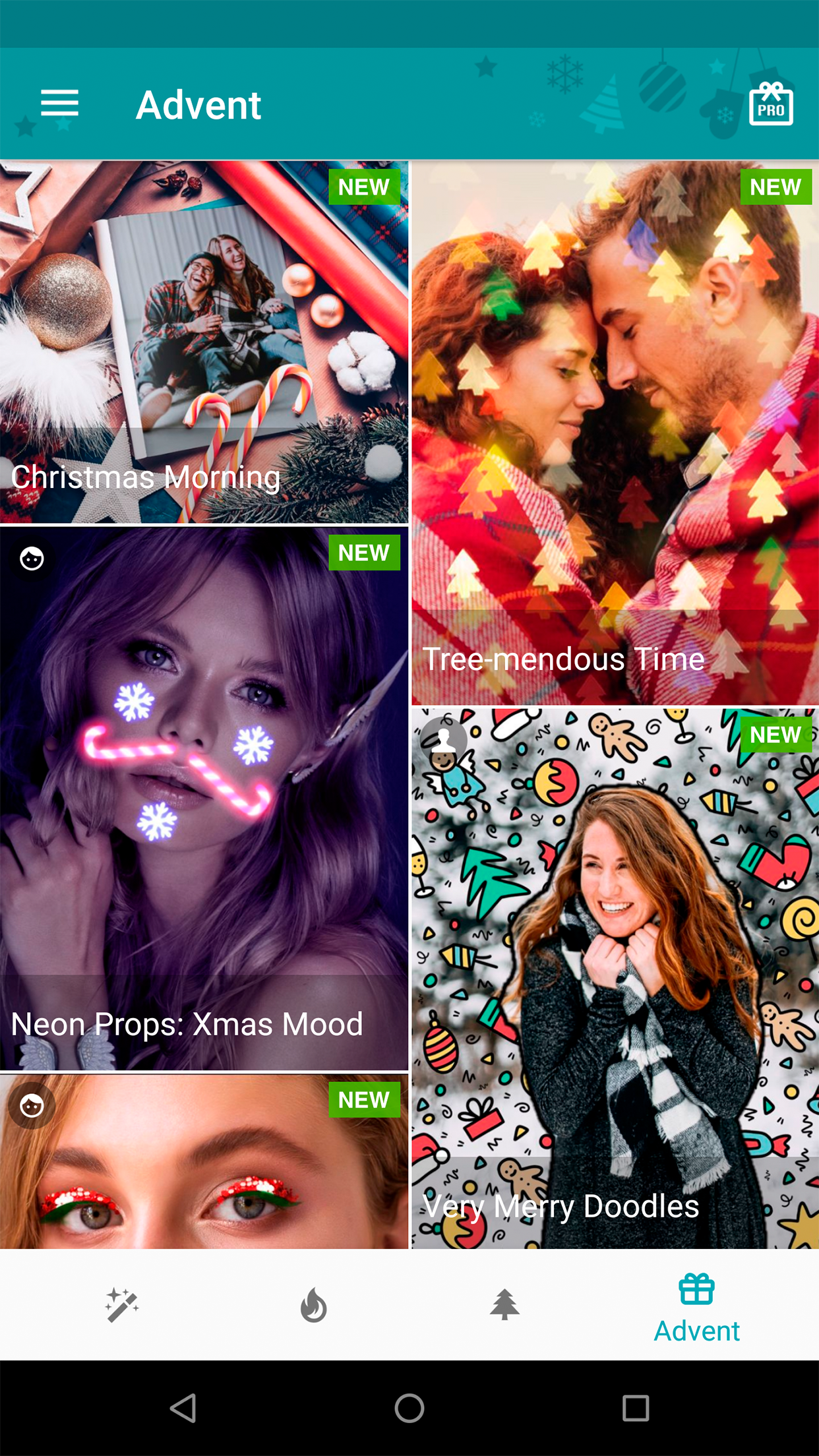 اسکرین شات 4 برنامه Christmas Photo Frames & Cards