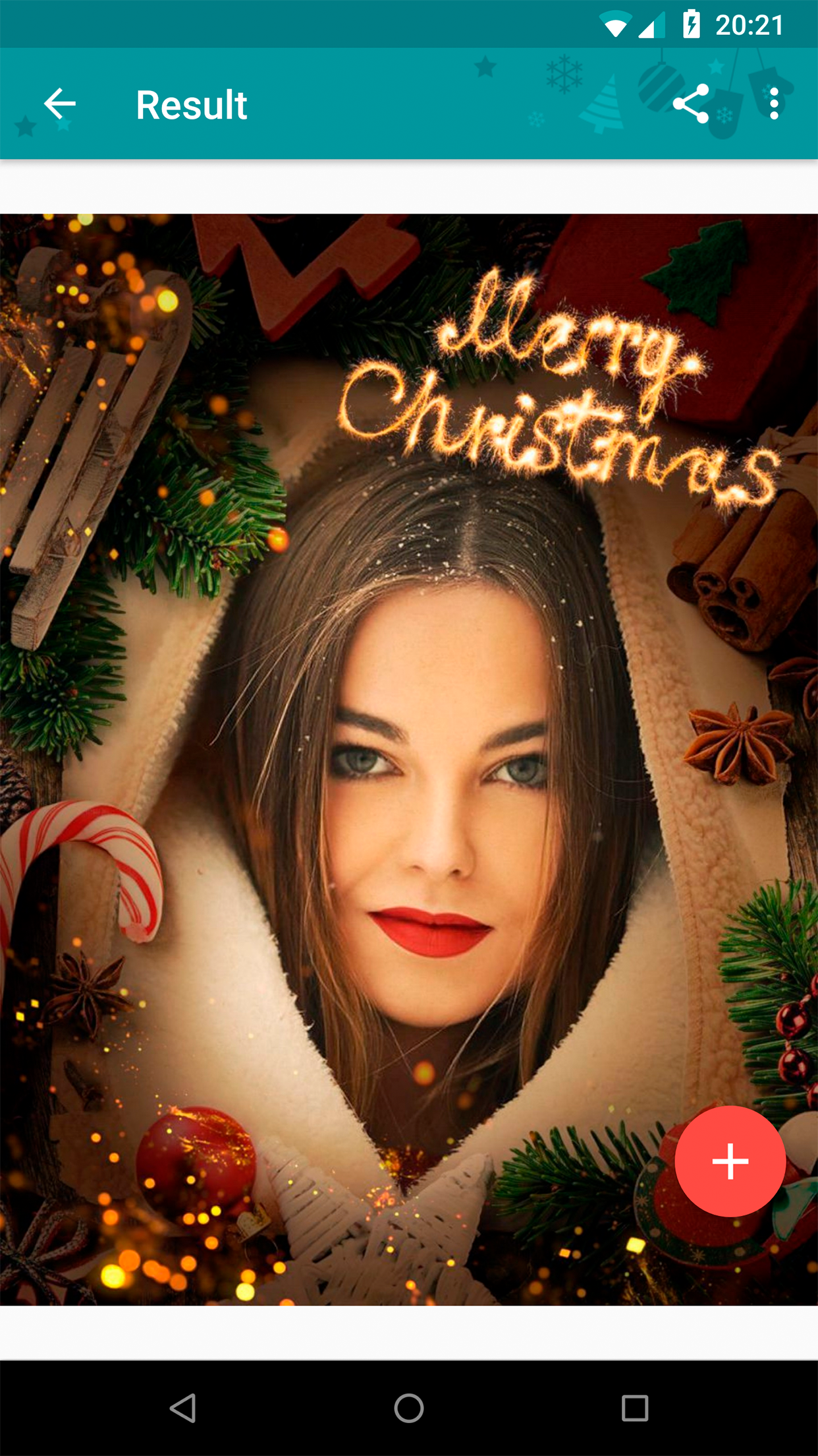 اسکرین شات 5 برنامه Christmas Photo Frames & Cards