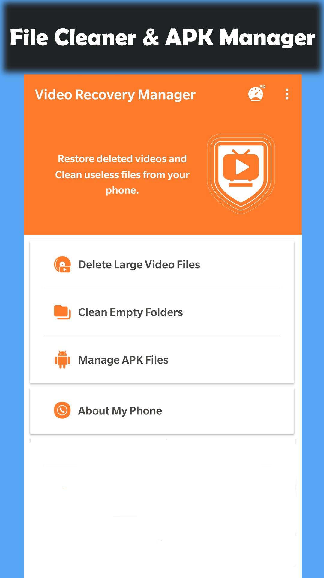 اسکرین شات 6 برنامه Deleted Video Recovery