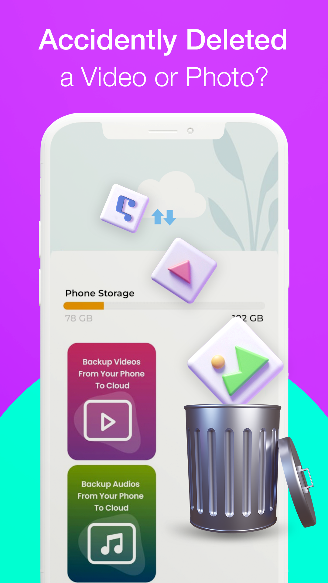 اسکرین شات 3 برنامه Deleted Video Recovery App Pro