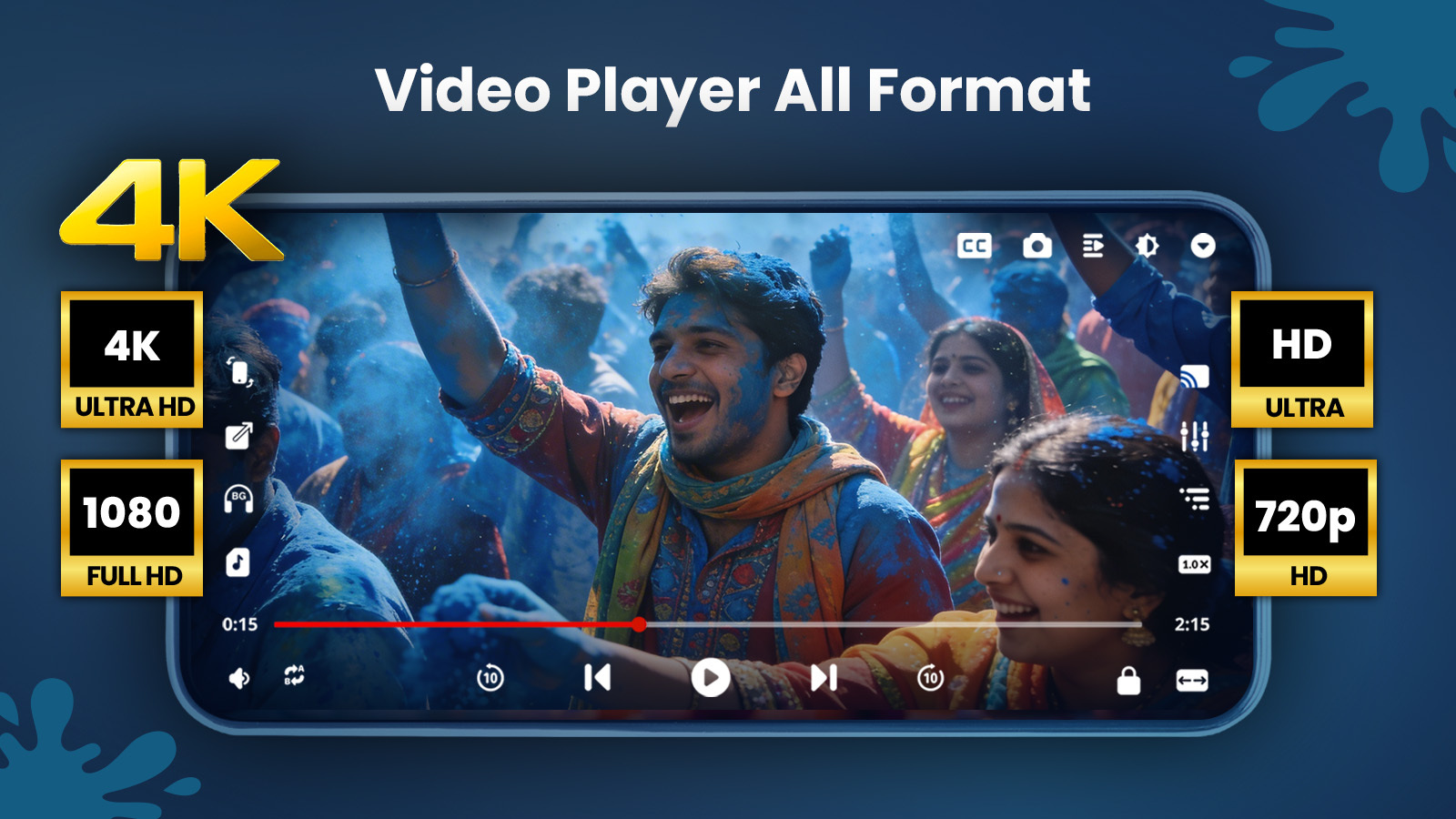 اسکرین شات 1 برنامه HDx Video Player all formats
