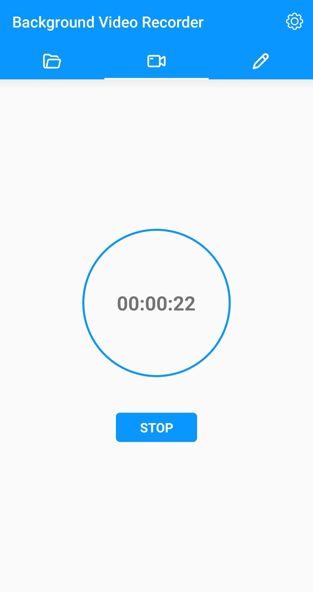 اسکرین شات 1 برنامه Background Video Recorder