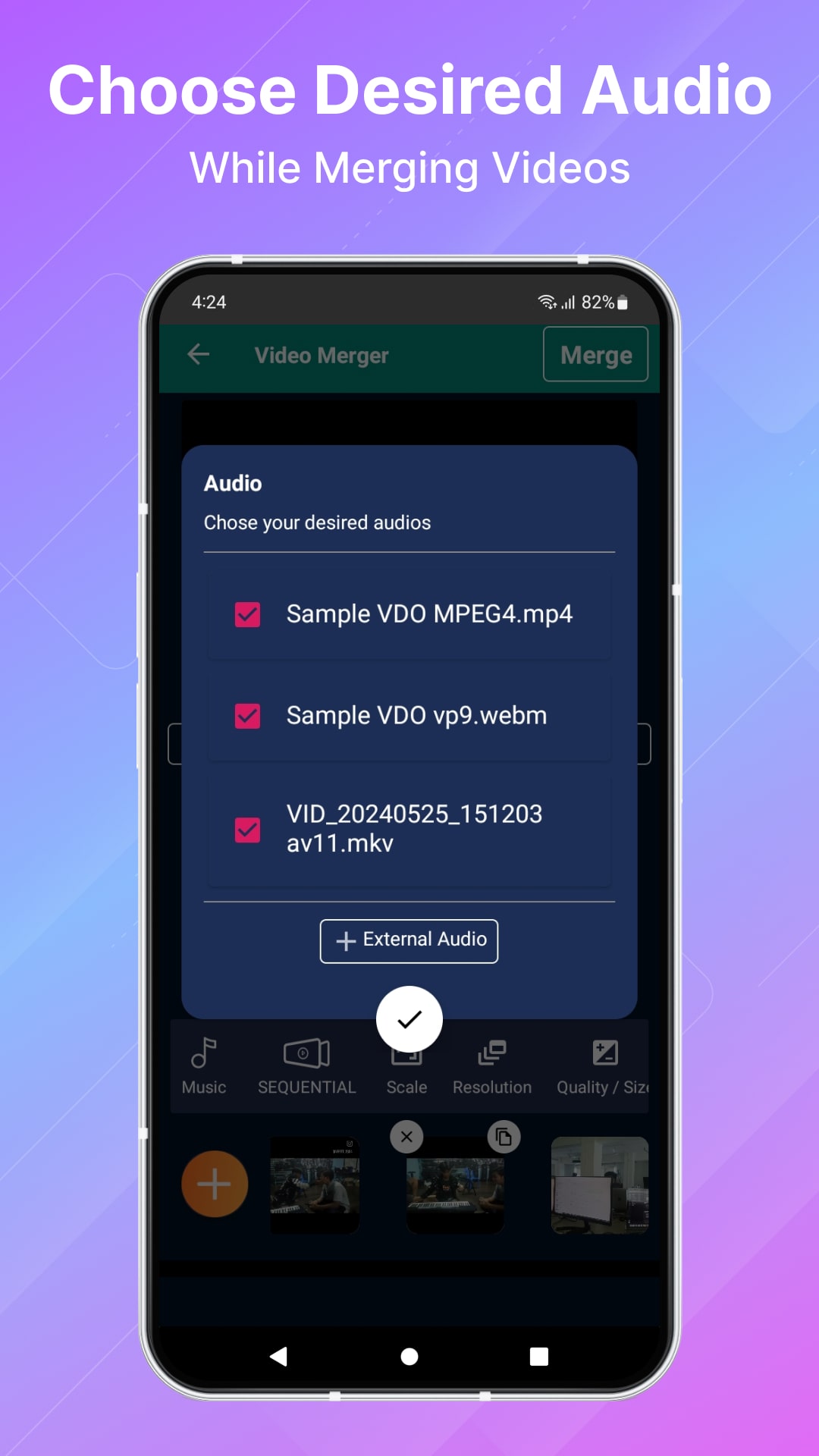اسکرین شات 7 برنامه Video Merger, Joiner & Collage