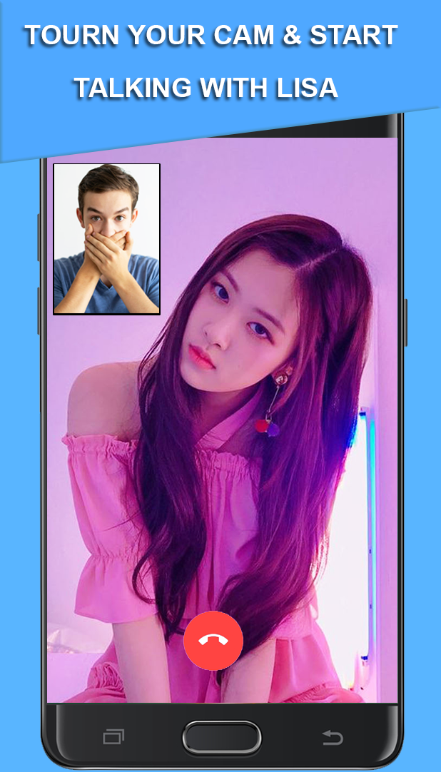 اسکرین شات 7 برنامه Black pink fake call video