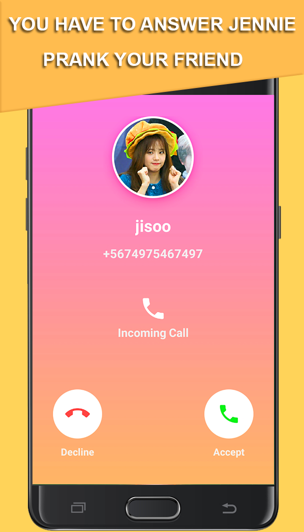 اسکرین شات 3 برنامه Black pink fake call video