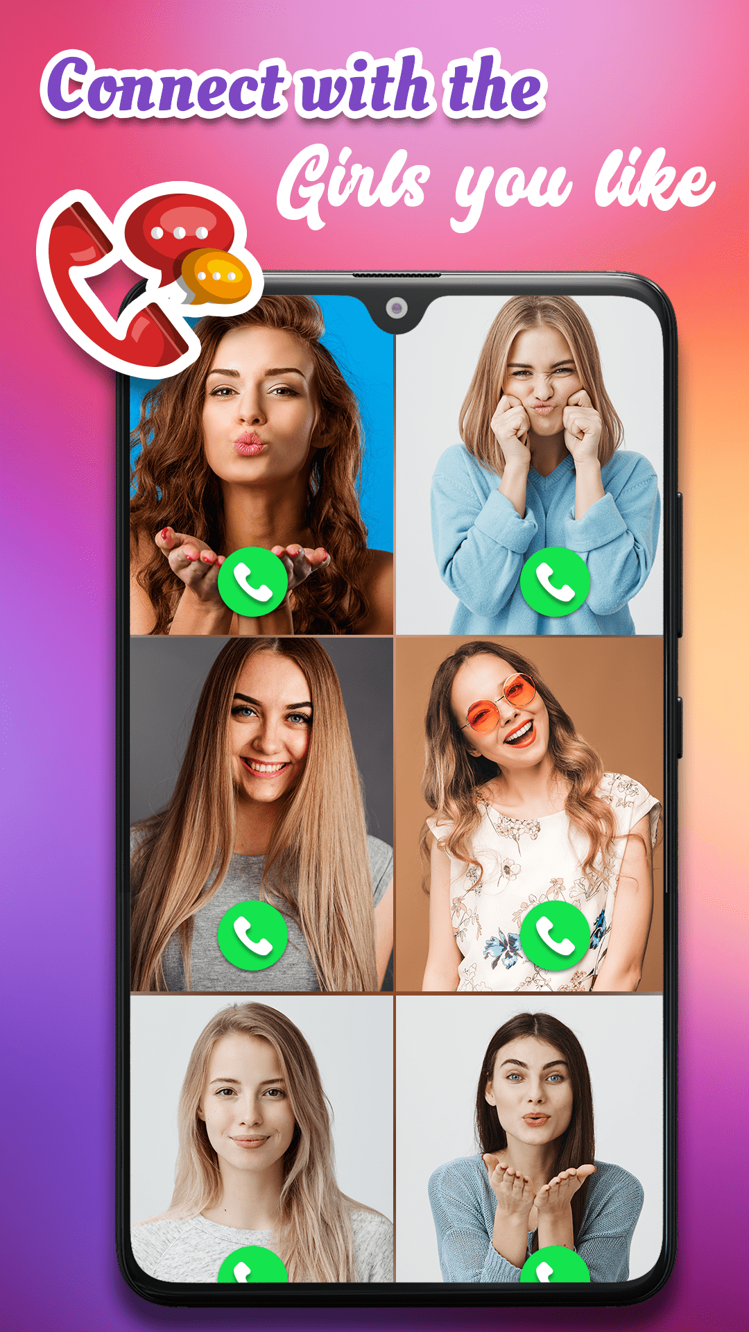 اسکرین شات 1 برنامه Nimmi Live Video Chat & Call