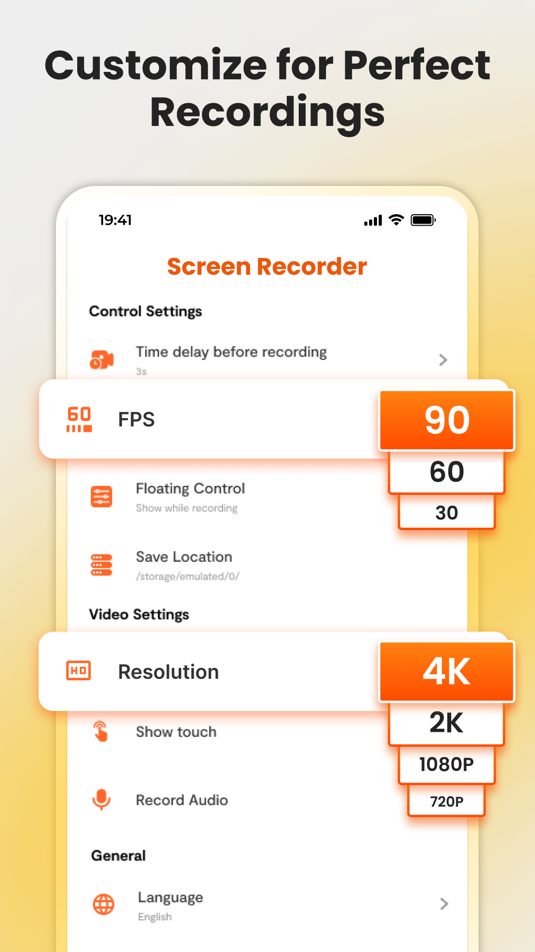 اسکرین شات 3 برنامه 4k Screen Recorder With Audio