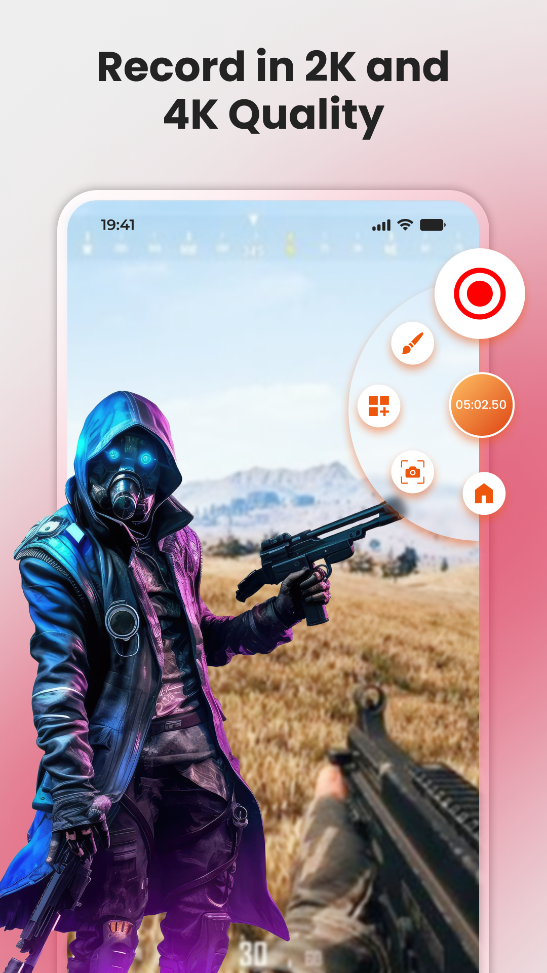اسکرین شات 2 برنامه 4k Screen Recorder With Audio