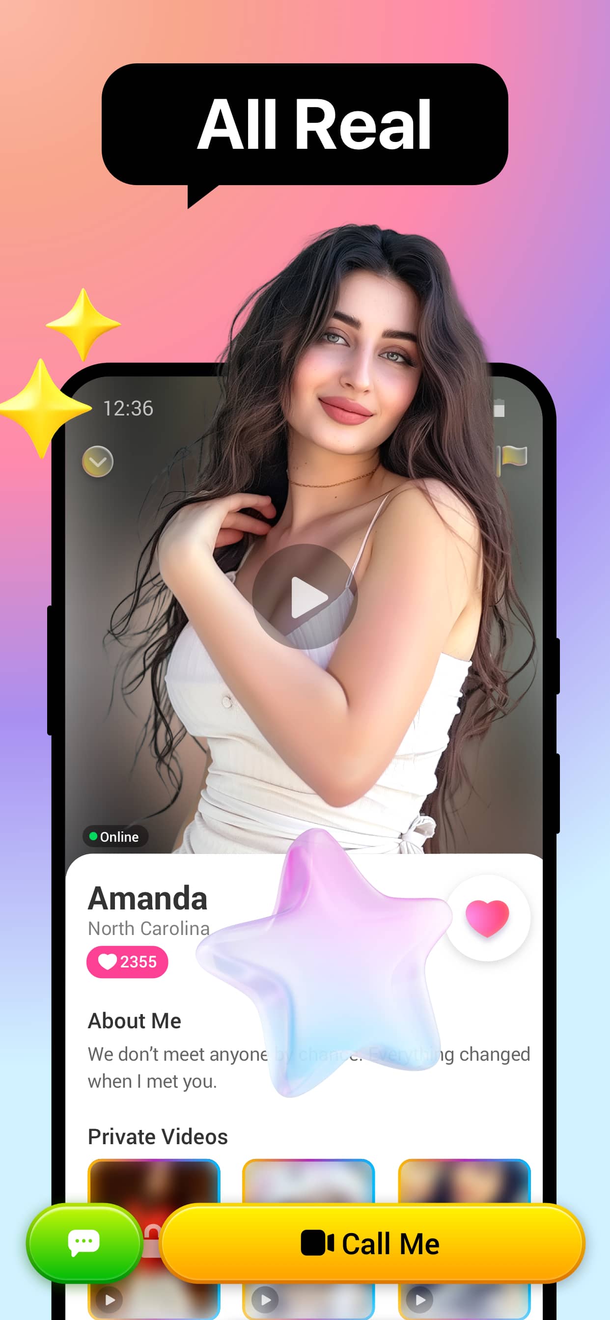 اسکرین شات 6 برنامه LivChat - live video chat
