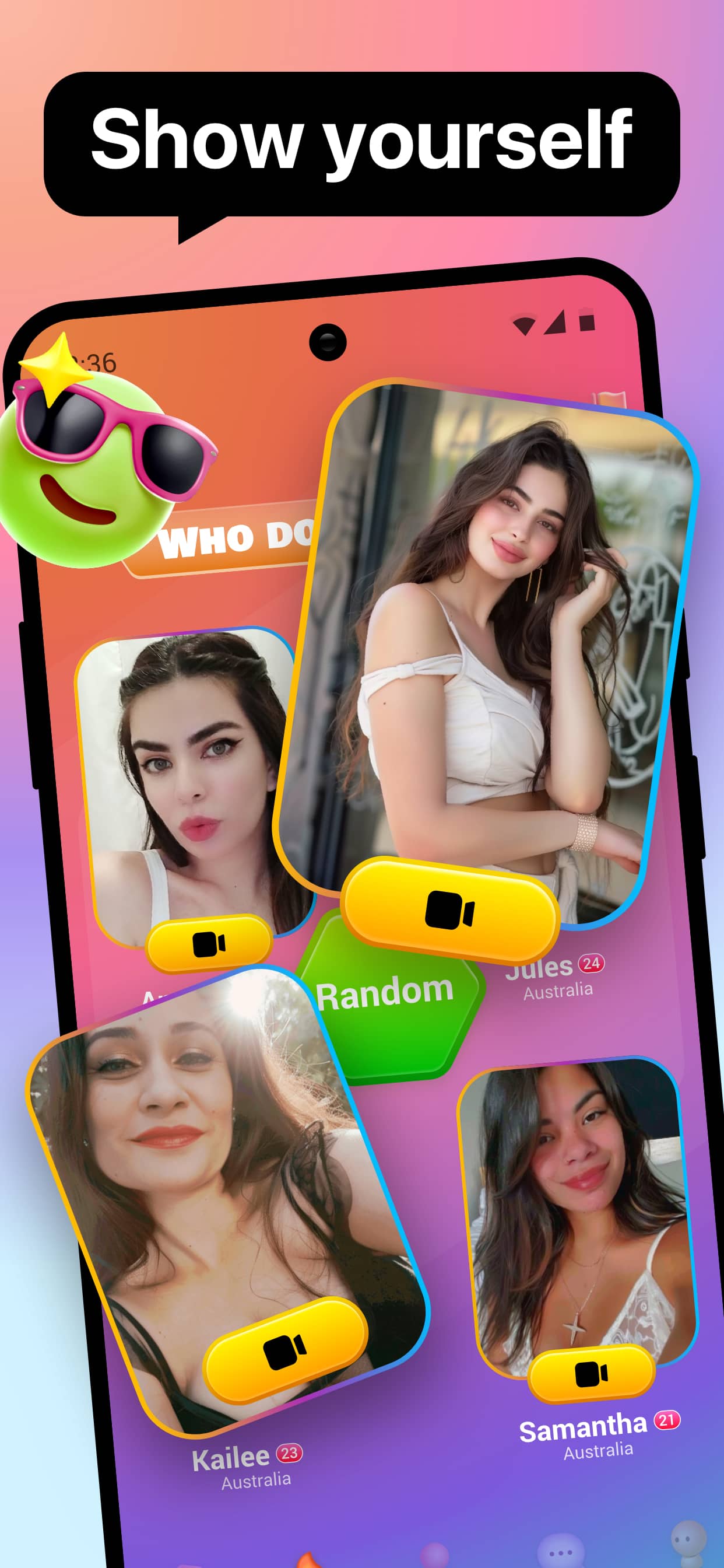 اسکرین شات 4 برنامه LivChat - live video chat
