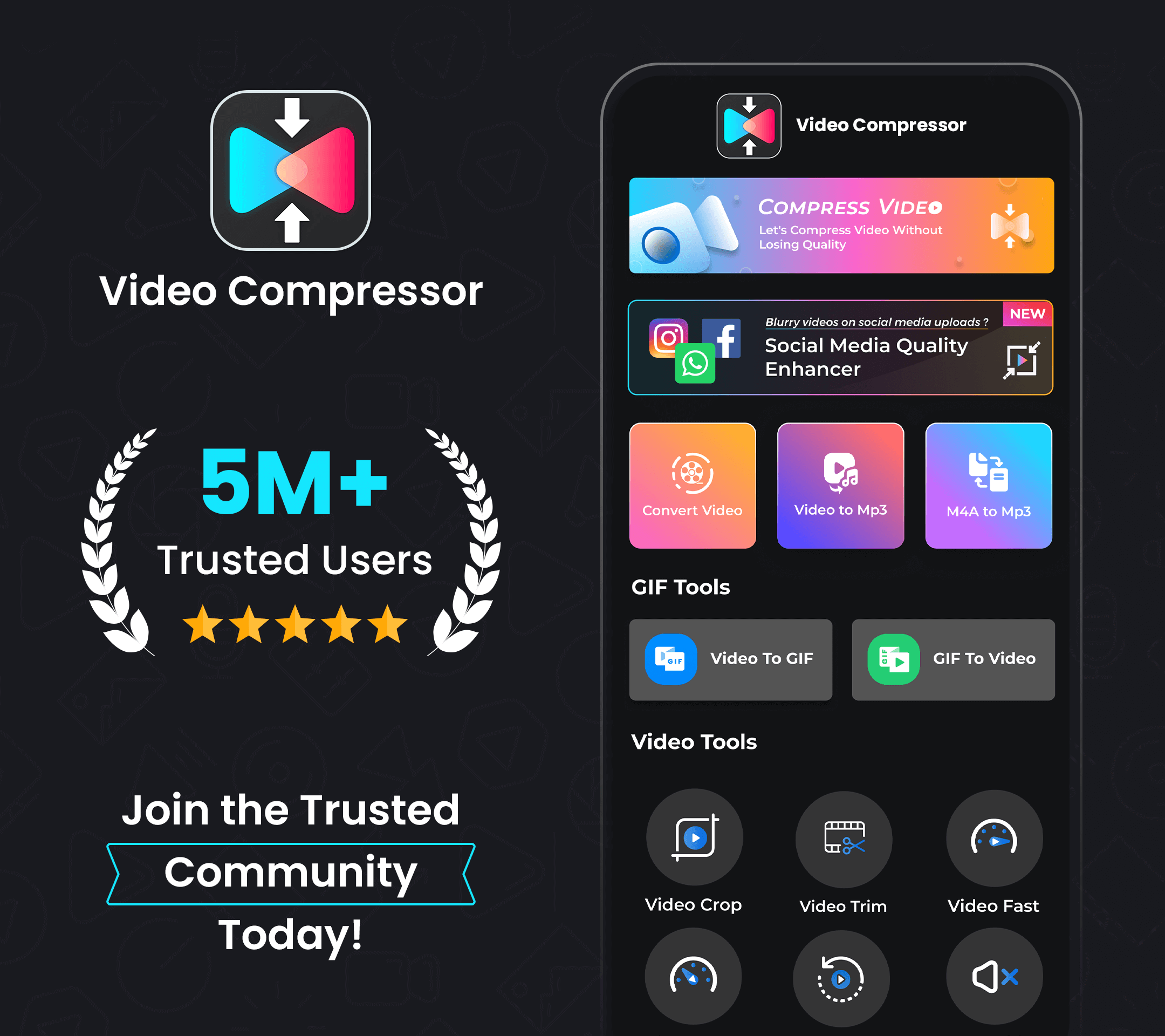 اسکرین شات 1 برنامه Video Compressor & Converter
