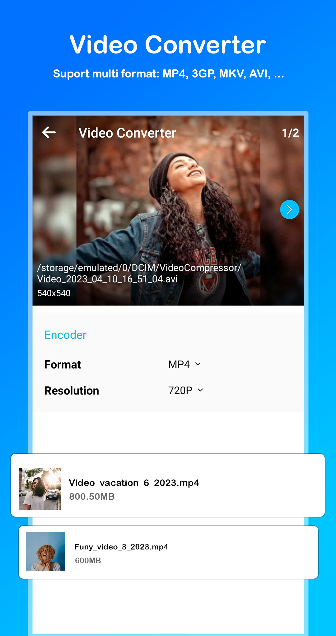 اسکرین شات 8 برنامه Video compressor - Reduce size