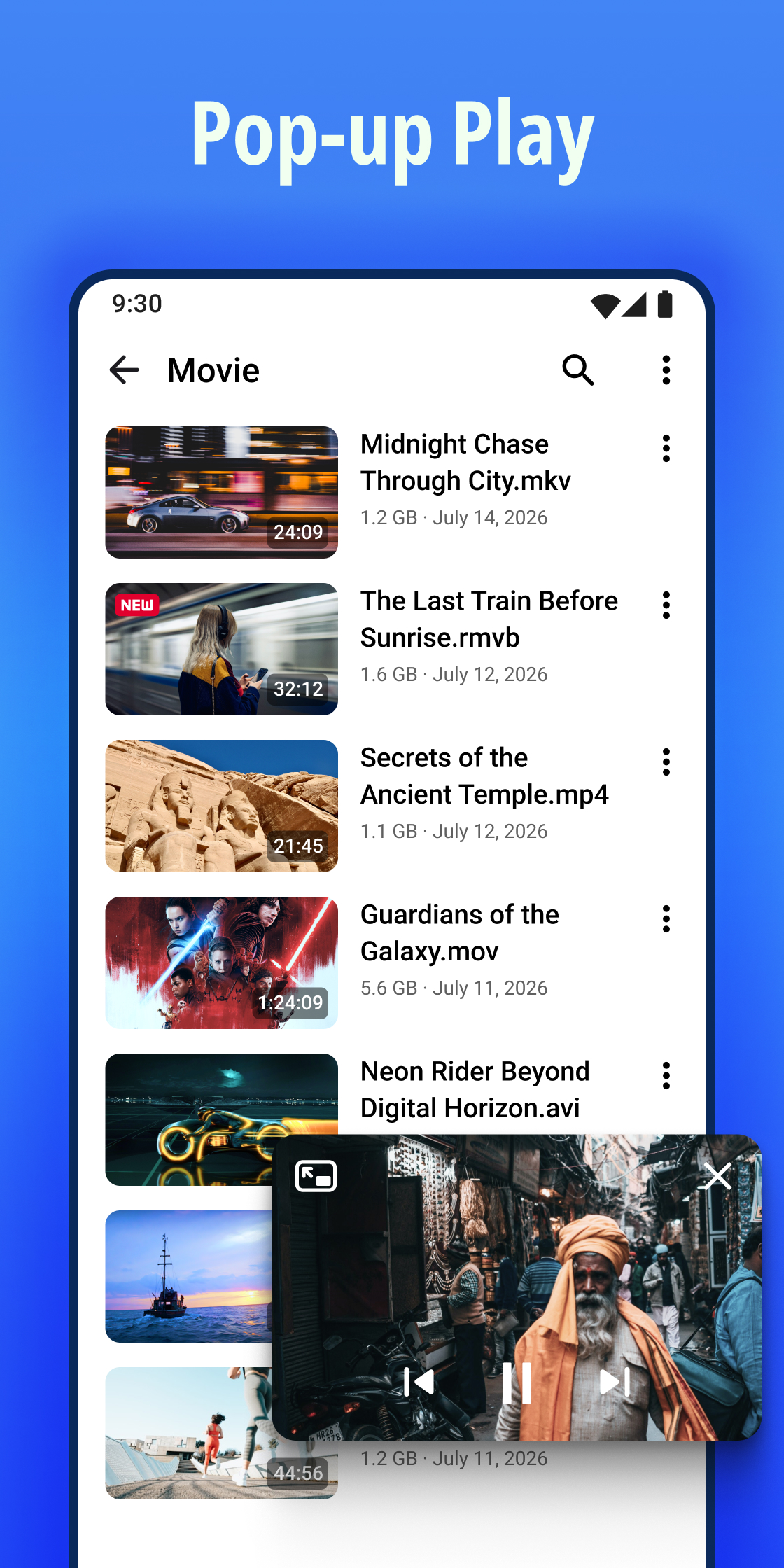 اسکرین شات 3 برنامه Video Player All Format