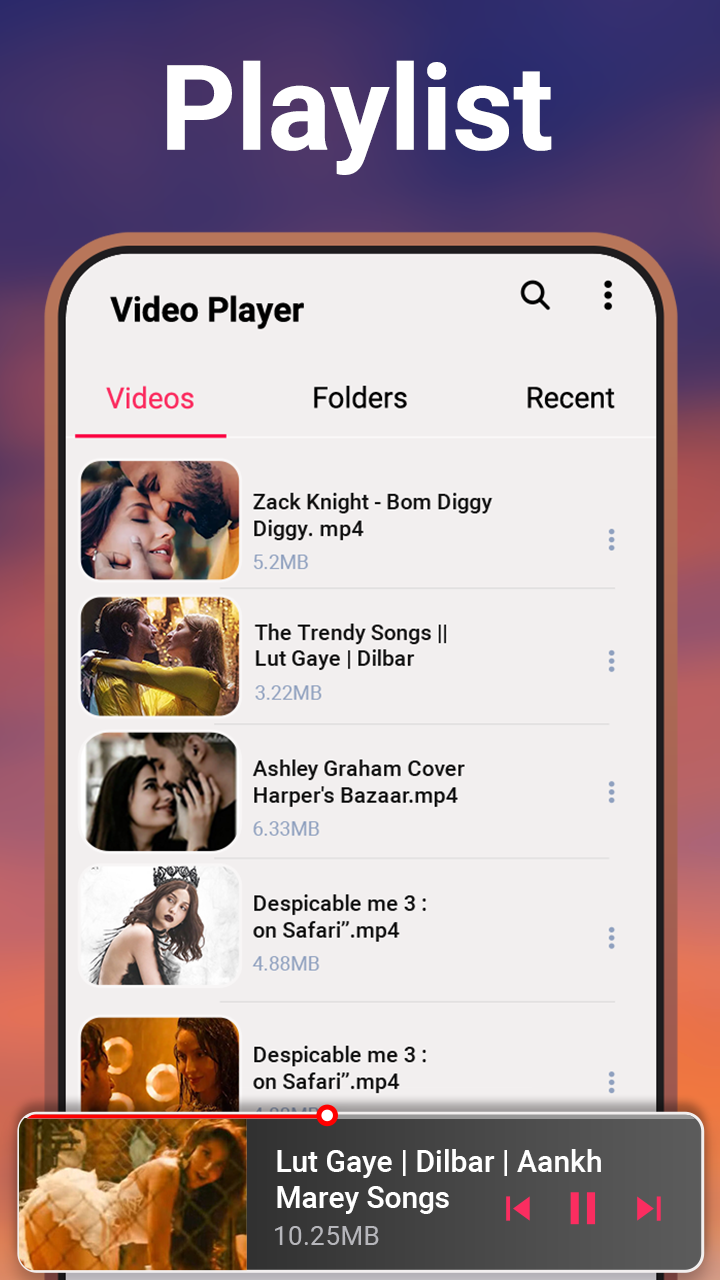 اسکرین شات 2 برنامه Video Player - Media Player