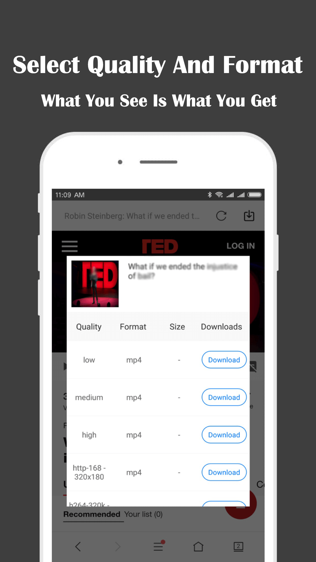 اسکرین شات 2 برنامه All Video Downloader