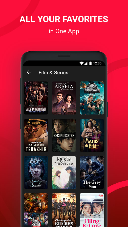 اسکرین شات 4 برنامه Vidio: Sports, Movies, Series