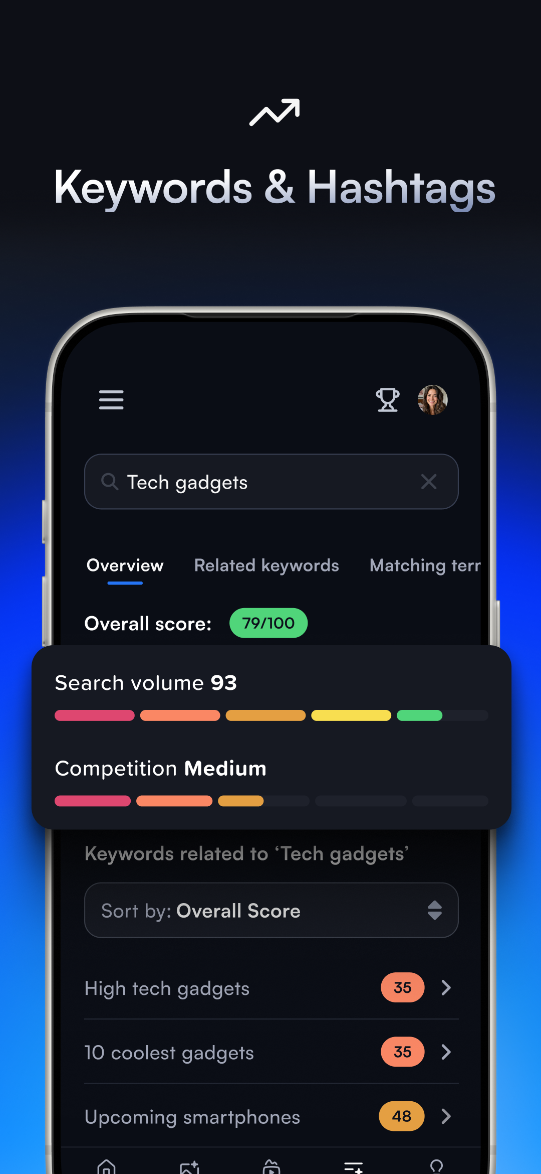 اسکرین شات 4 برنامه vidIQ for YouTube & Instagram