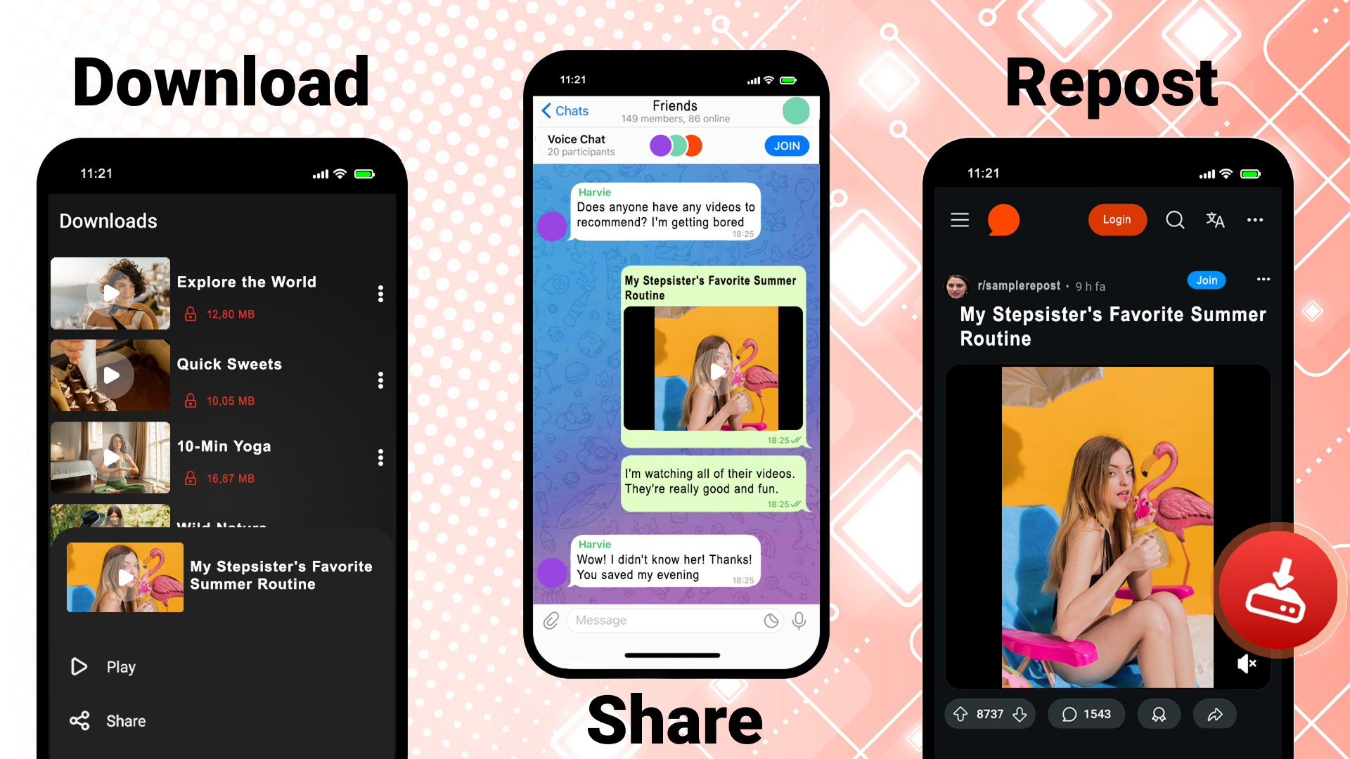 اسکرین شات 7 برنامه All Video Downloader Master
