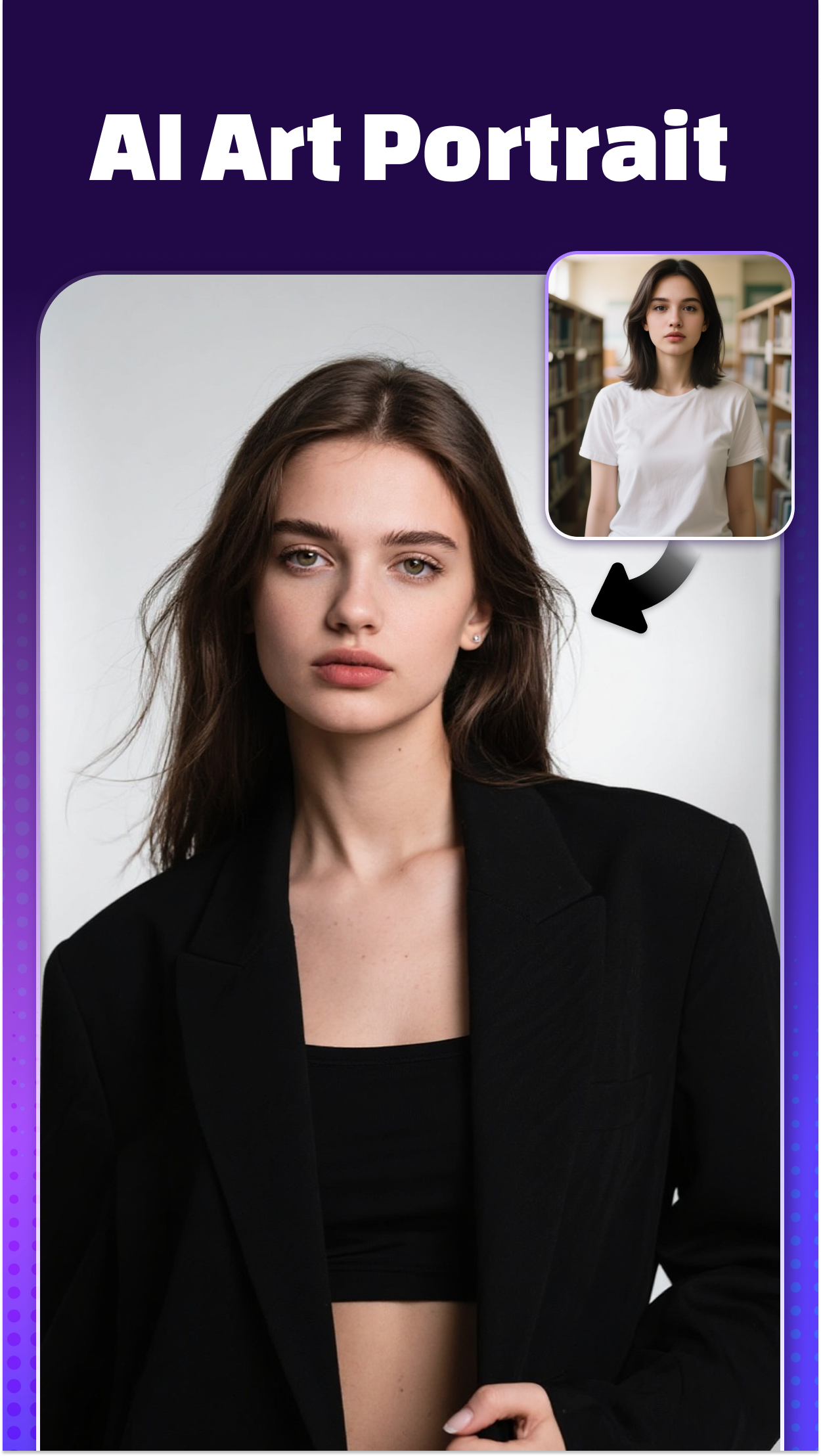 اسکرین شات 1 برنامه AI Video & Portrait : Vidmix