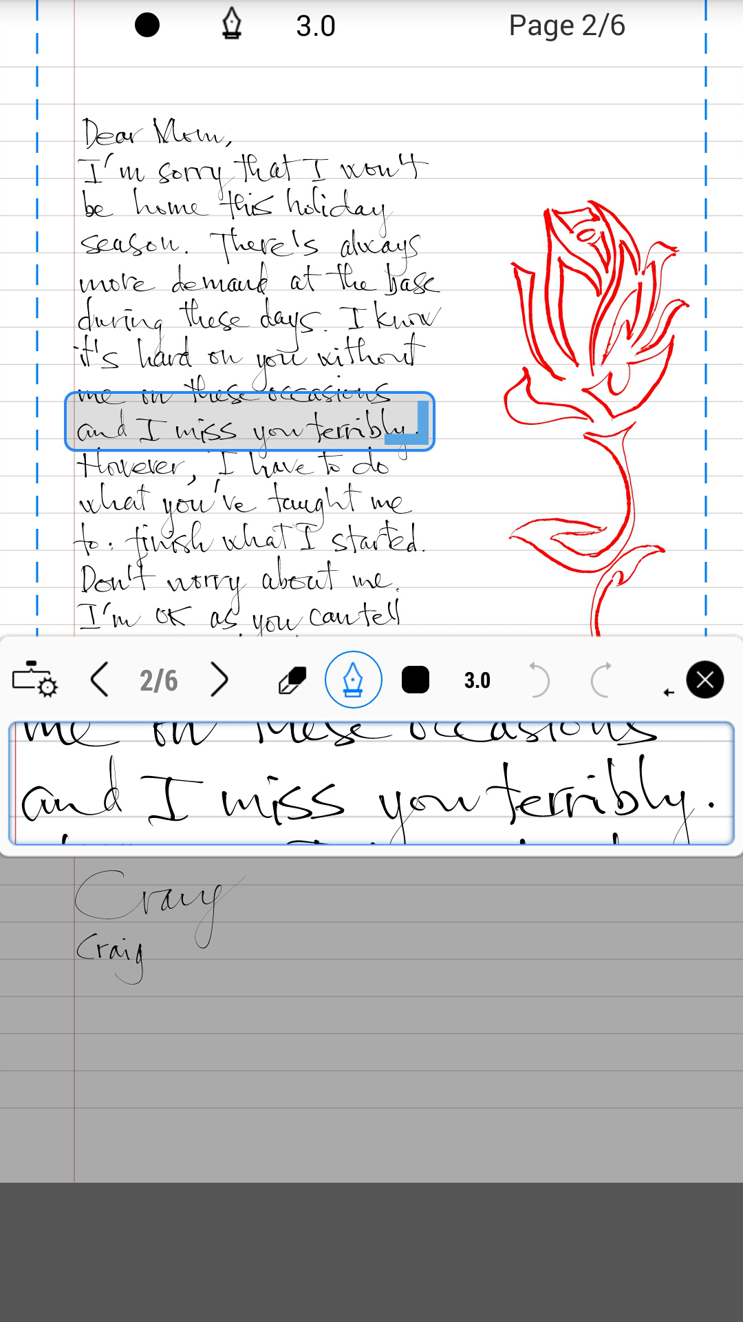 اسکرین شات 3 برنامه INKredible-Handwriting Note