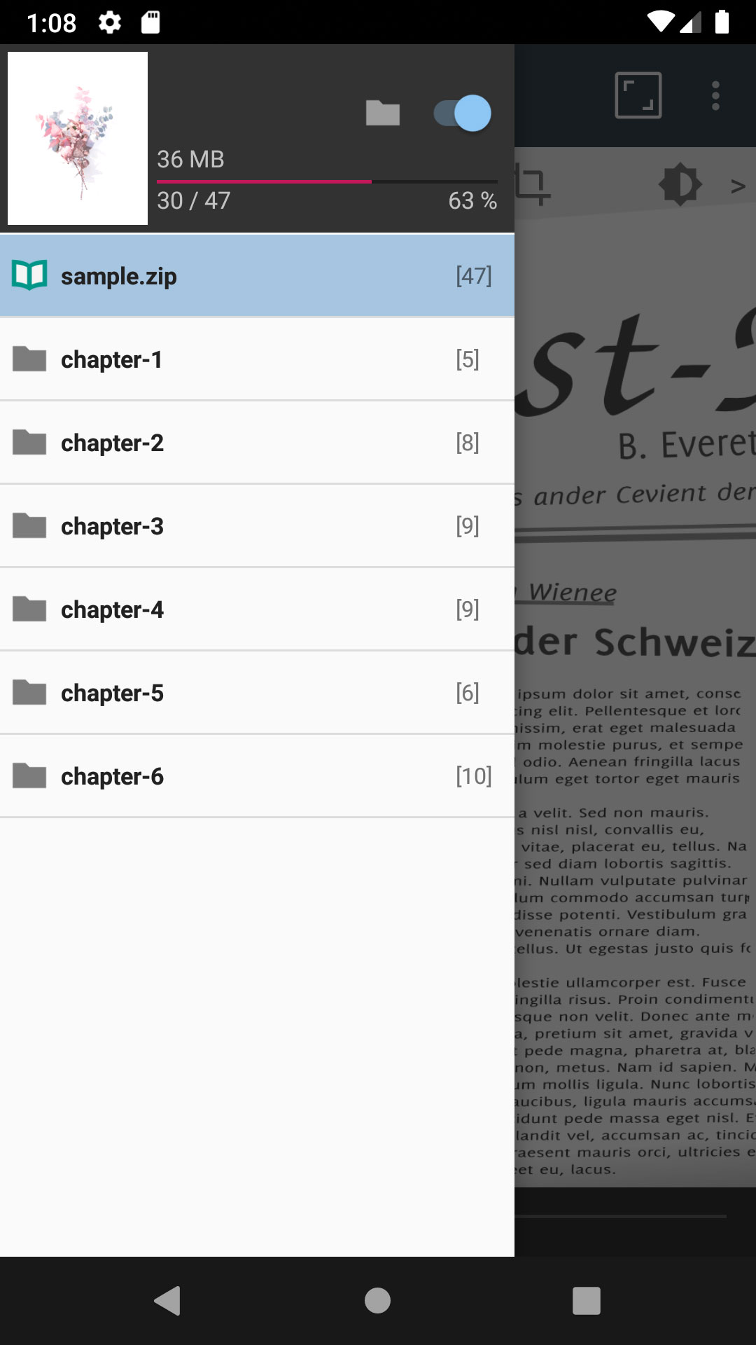 اسکرین شات 4 برنامه ComicScreen - PDF, ComicReader