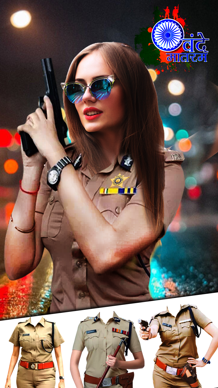اسکرین شات 3 برنامه Police Photo Editor : Men & Wo