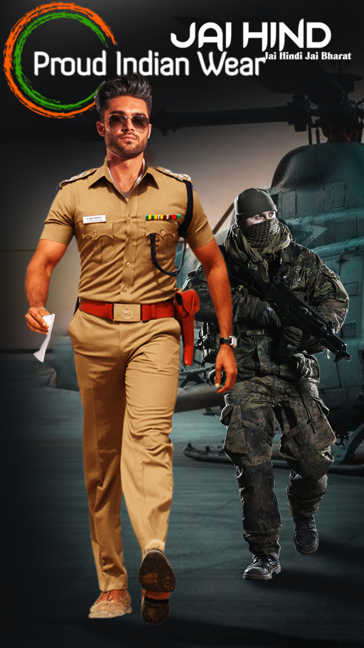اسکرین شات 2 برنامه Police Photo Editor Suit App