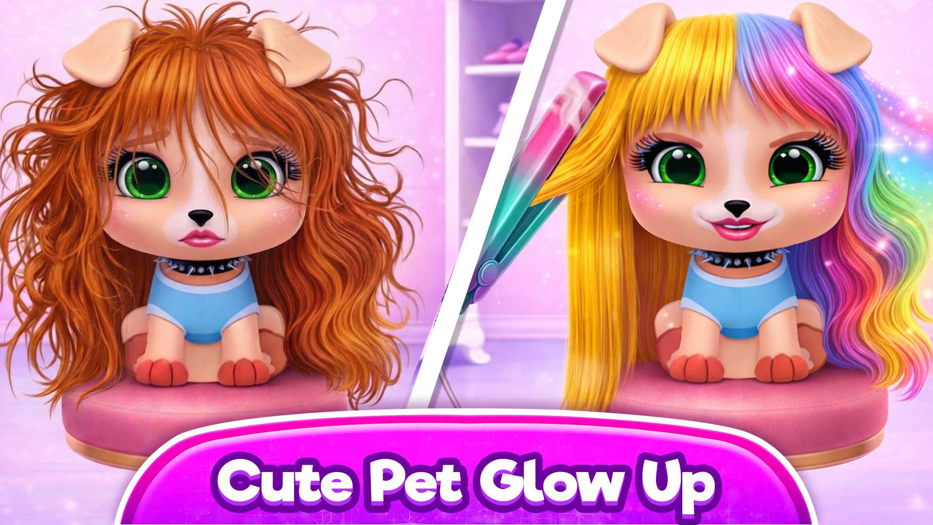 اسکرین شات 4 بازی Hairstyle: pet care salon game