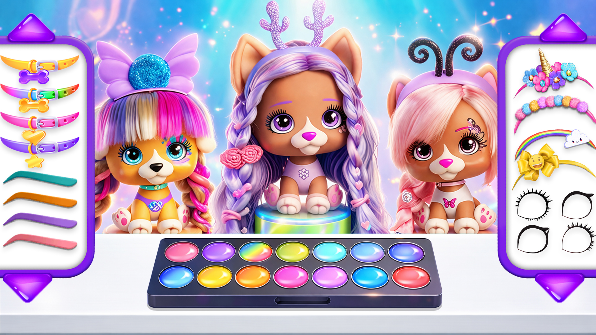 اسکرین شات 2 بازی Hairstyle: pet care salon game