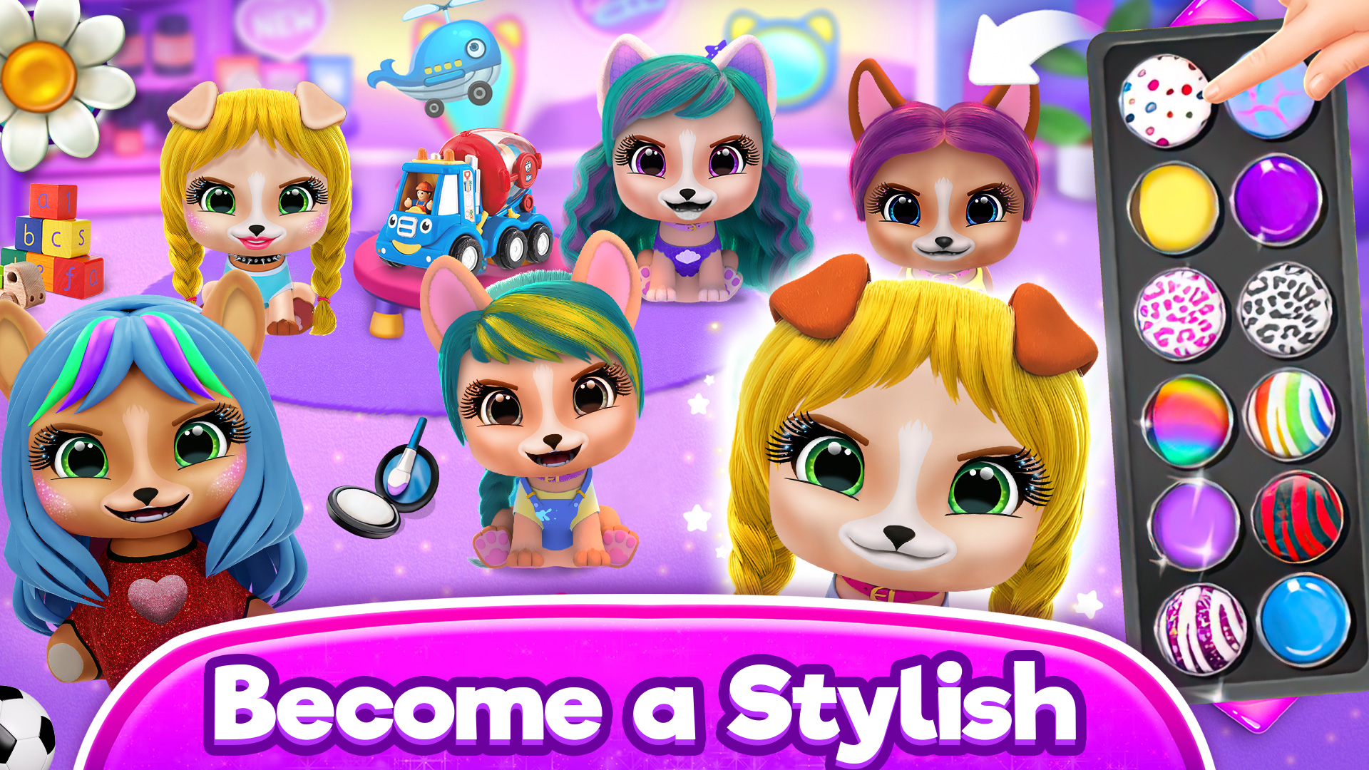 اسکرین شات 5 بازی Hairstyle: pet care salon game