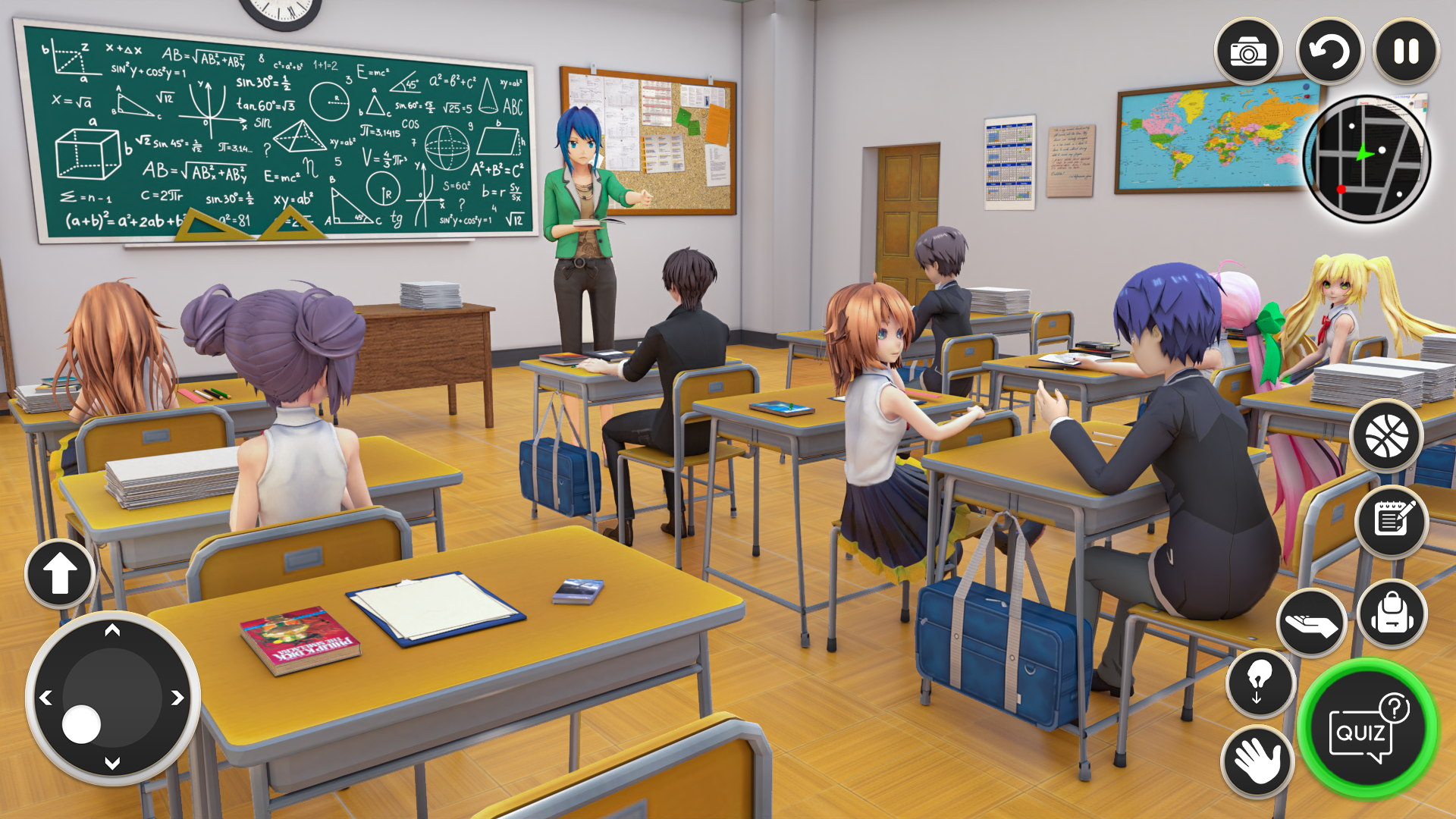 اسکرین شات 3 بازی High School Girl Life Sim 3D