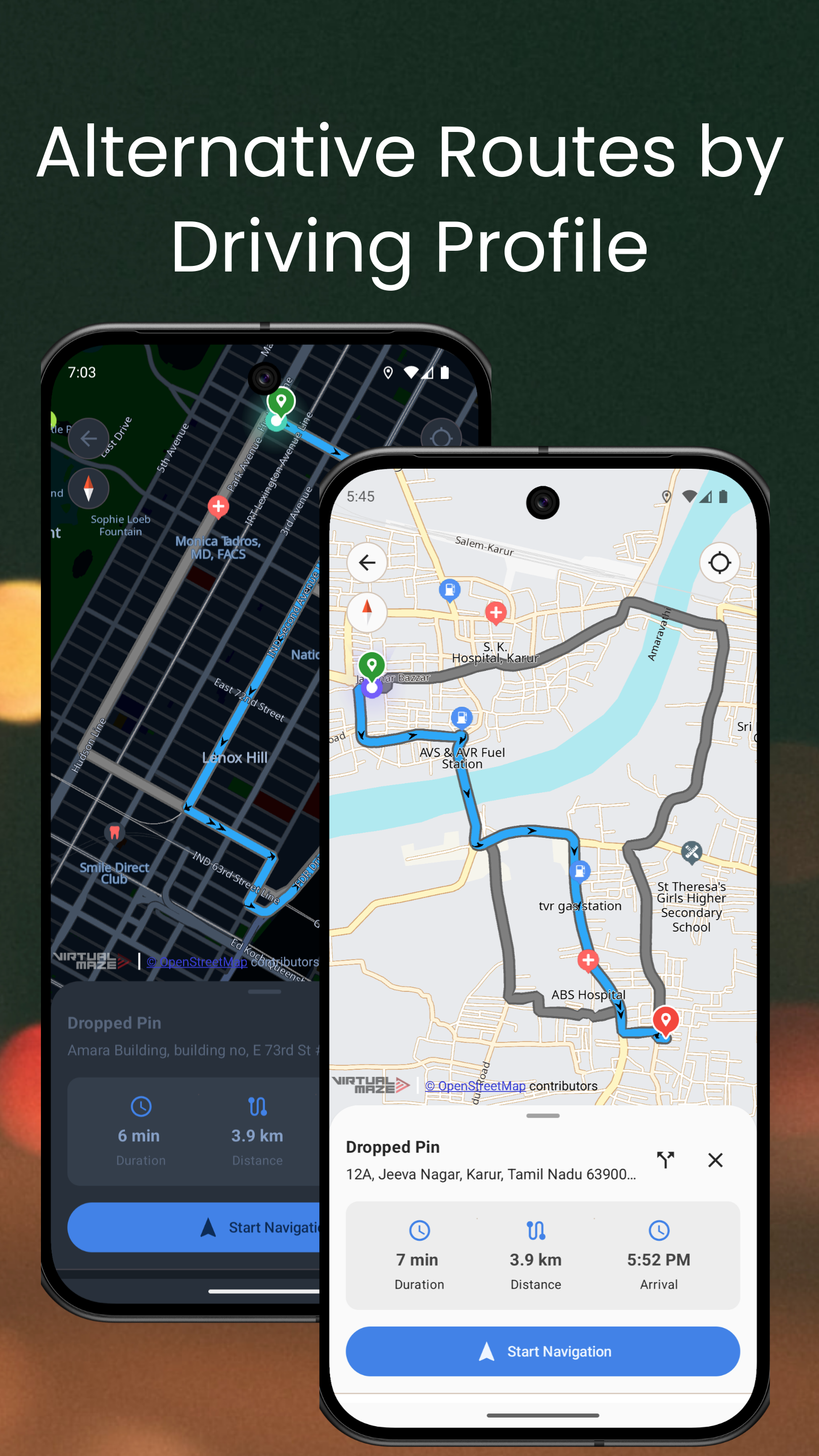 اسکرین شات 3 برنامه Driving Route Finder™