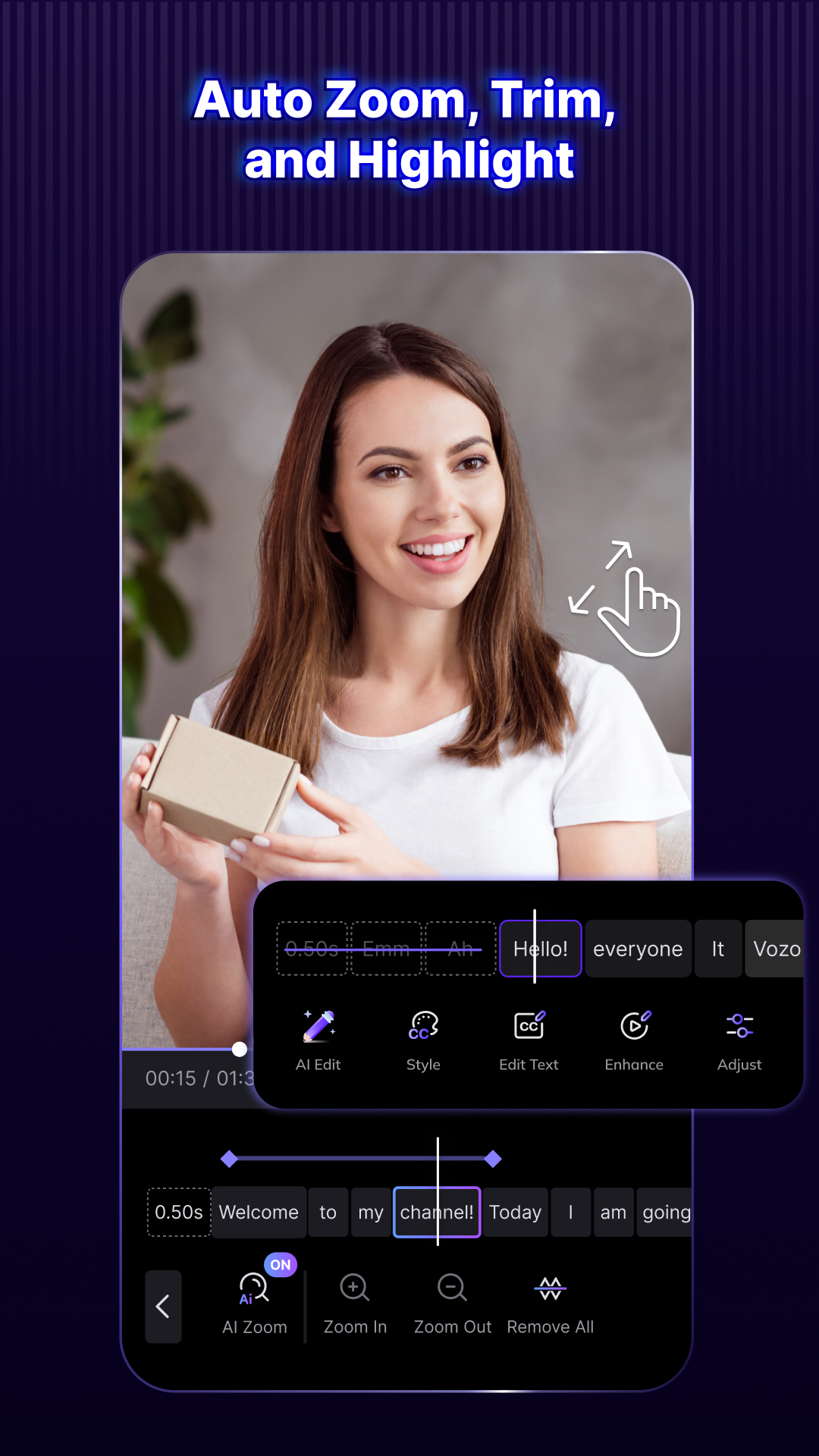 اسکرین شات 7 برنامه Vozo AI Video Translator & Dub