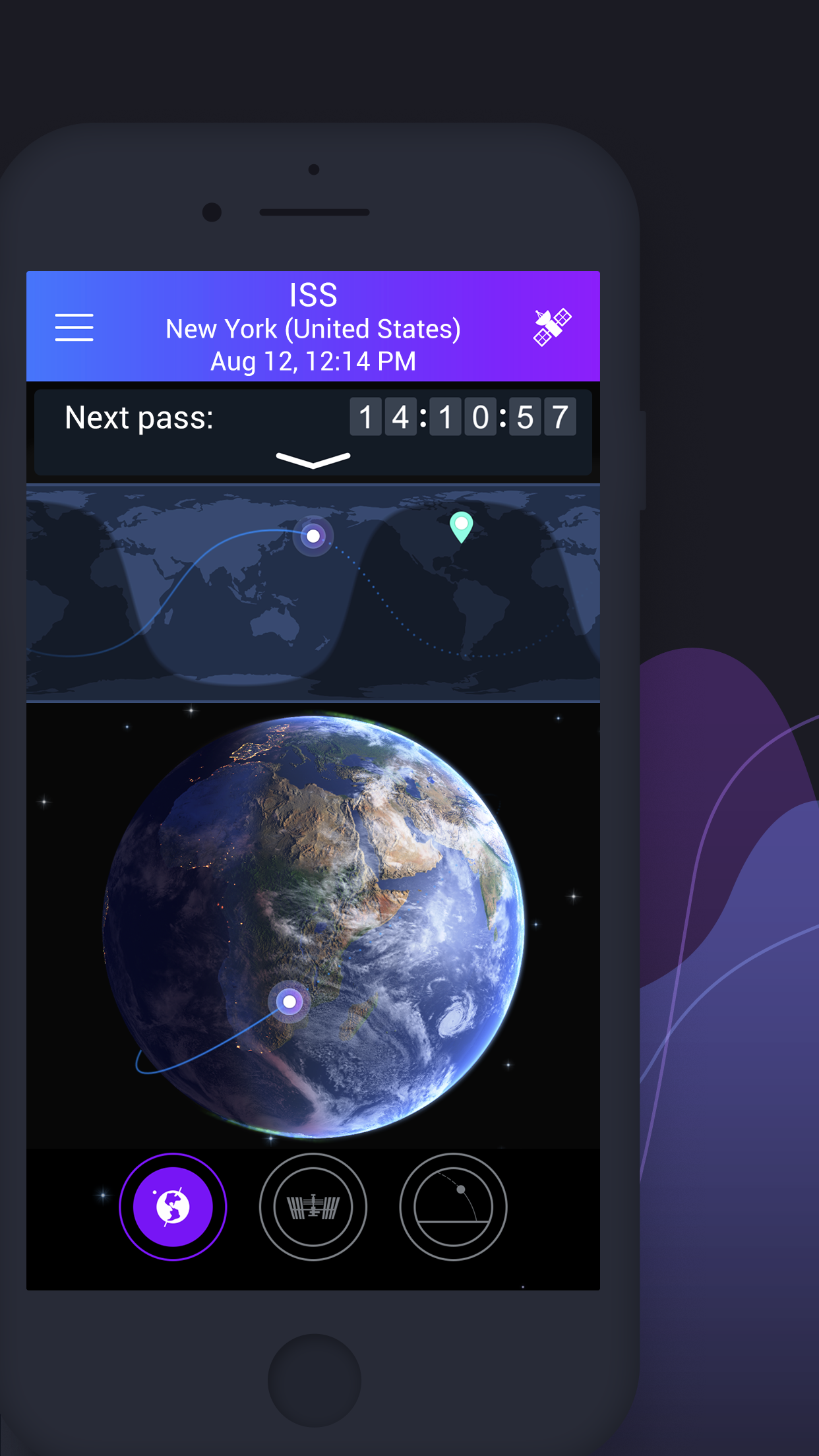 اسکرین شات 2 برنامه Satellite Tracker by Star Walk