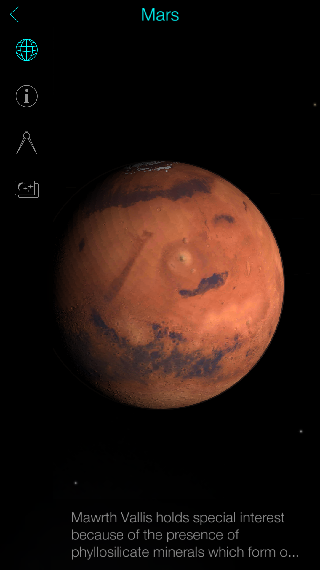 اسکرین شات 5 برنامه Solar Walk Free - Explore the