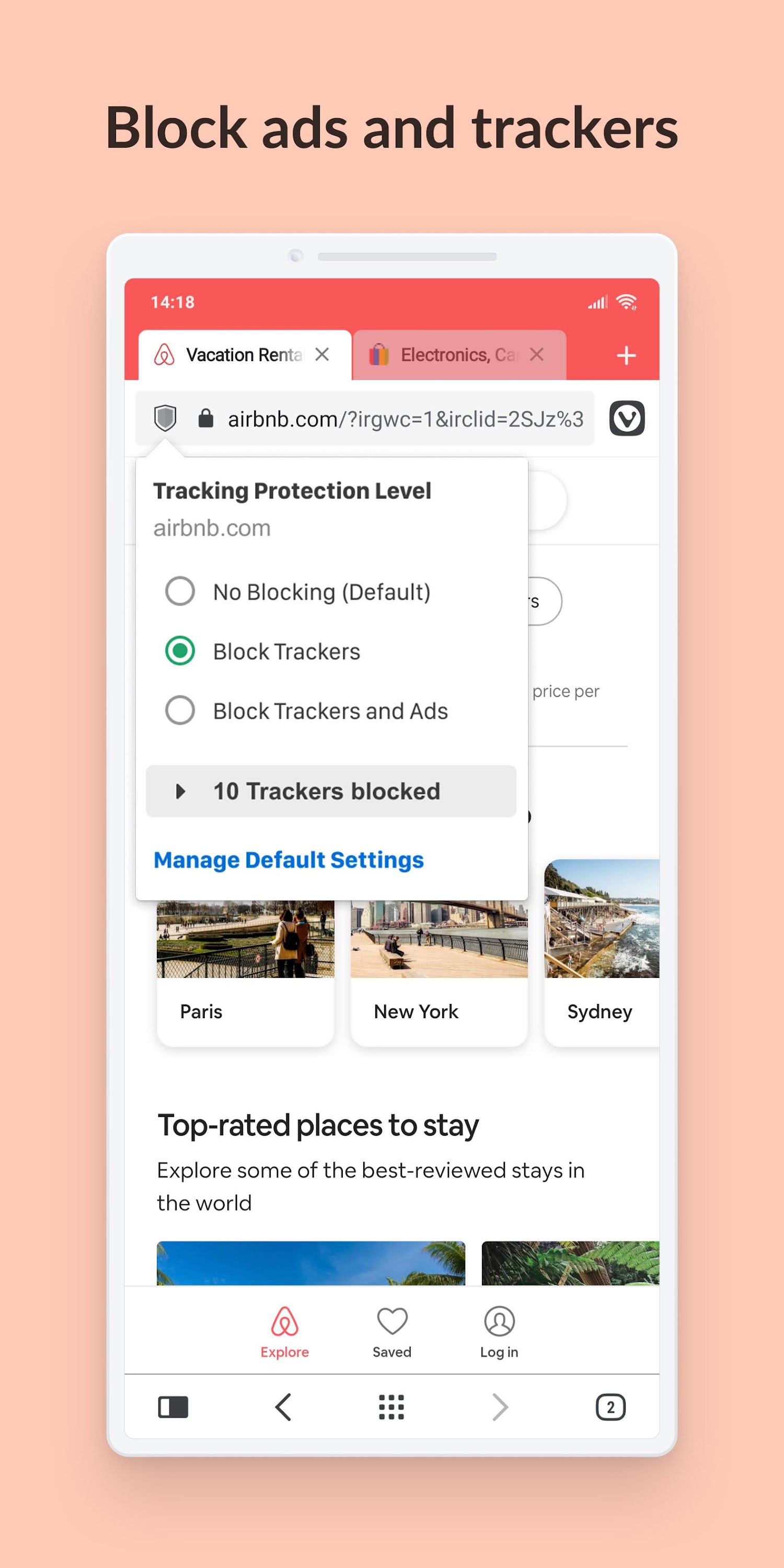 اسکرین شات 1 برنامه Vivaldi Browser Snapshot