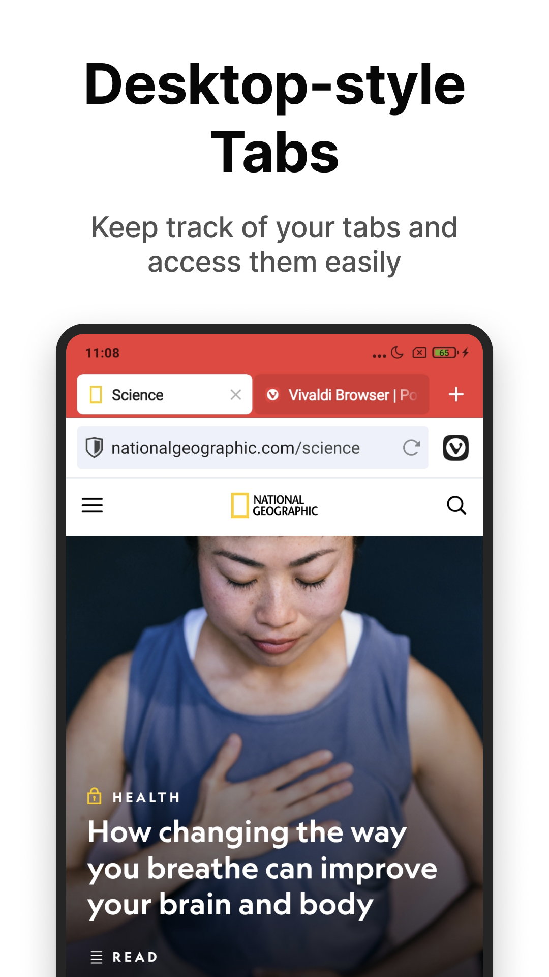 اسکرین شات 2 برنامه Vivaldi Browser - Fast & Safe