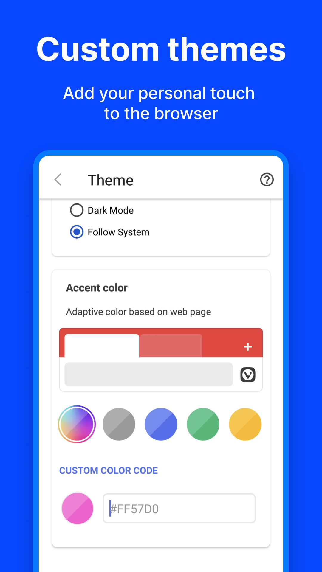 اسکرین شات 4 برنامه Vivaldi Browser - Fast & Safe