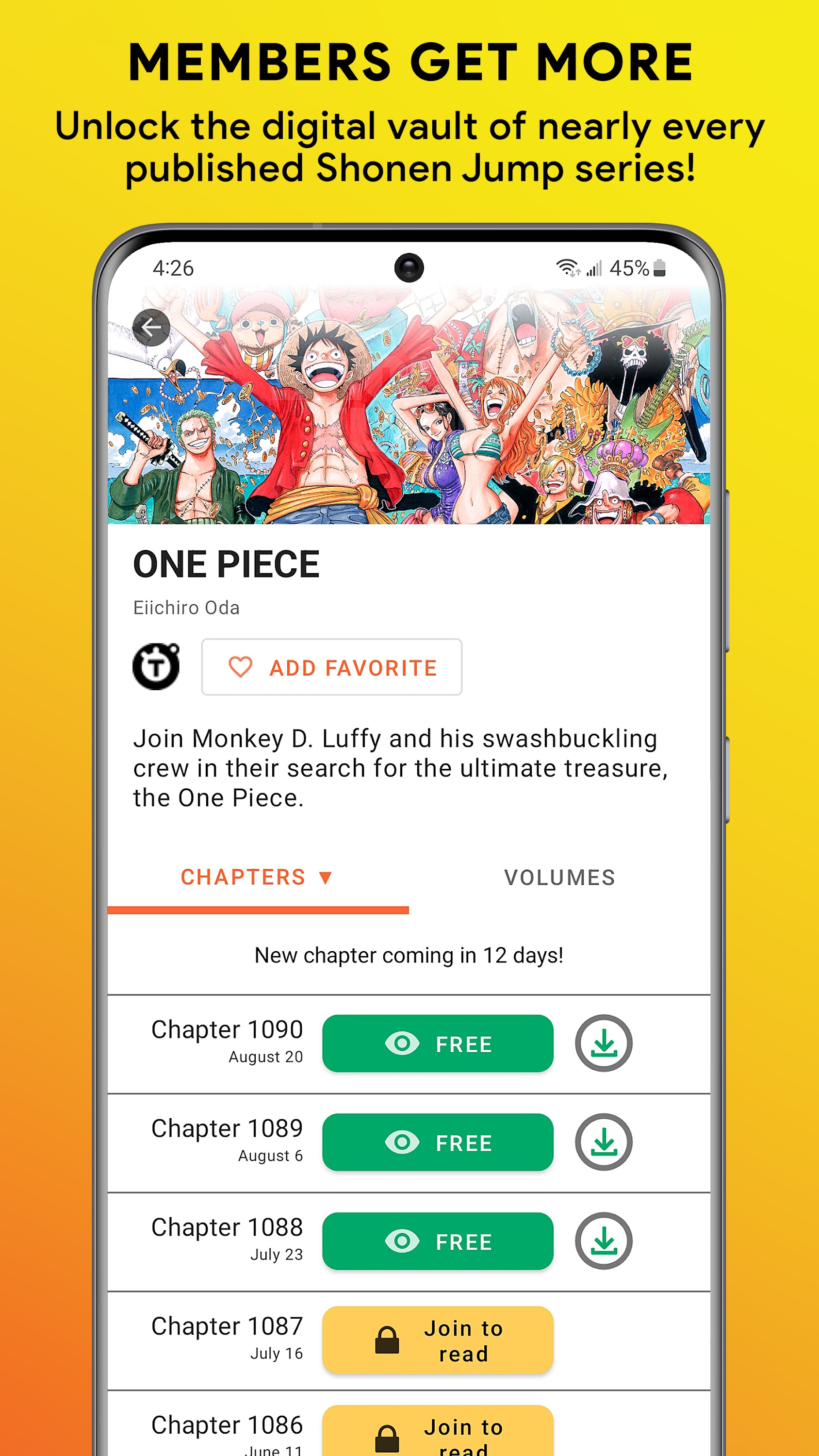 اسکرین شات 3 برنامه Shonen Jump Manga & Comics