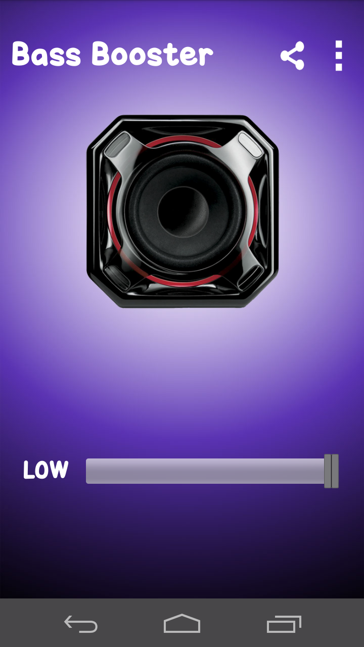 اسکرین شات 2 برنامه Bass Booster - Subwoofer