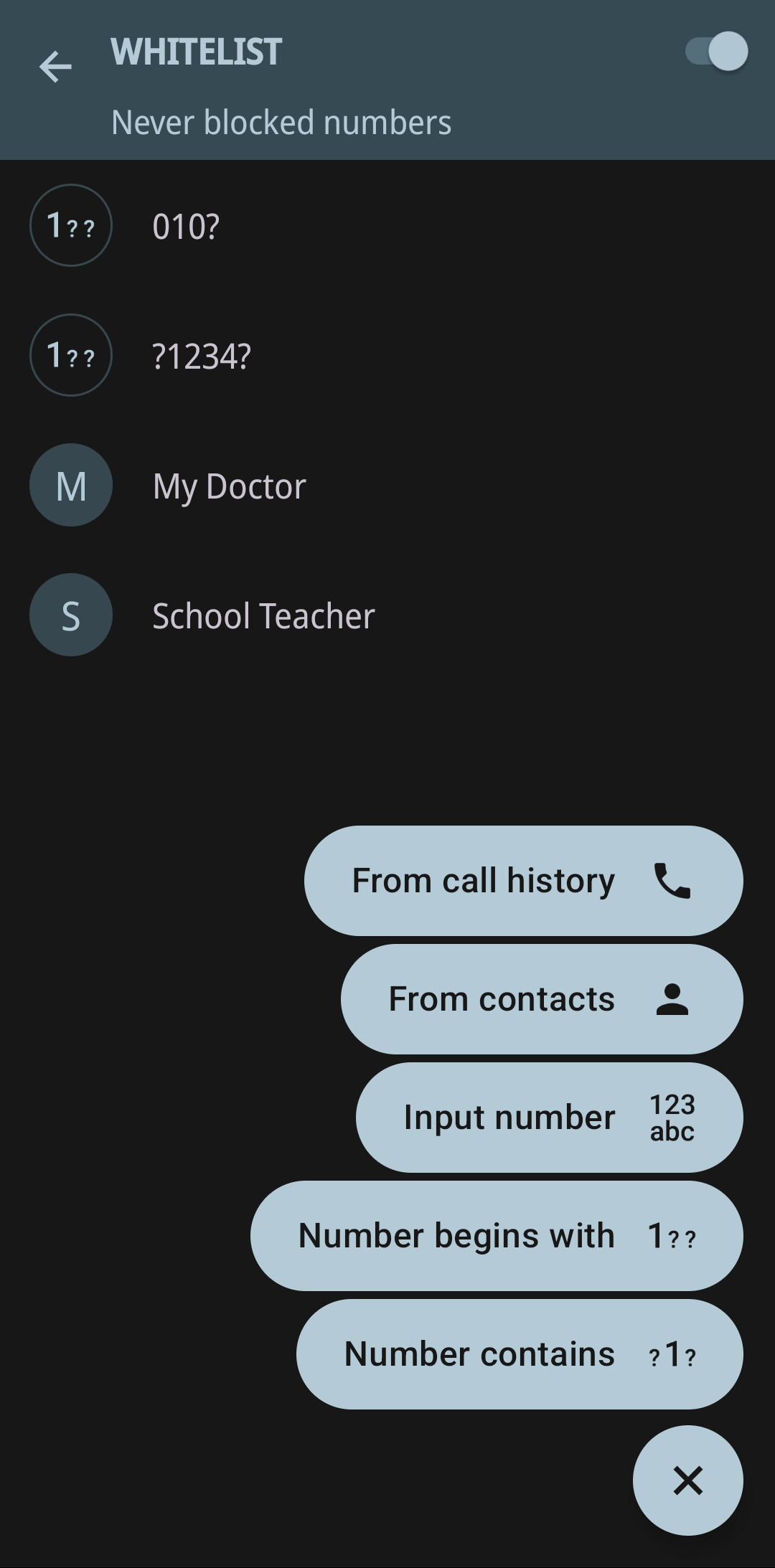 اسکرین شات 2 برنامه Calls Blacklist - Call Blocker